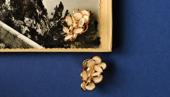 CHANTECLER Earrings Paillettes Gold