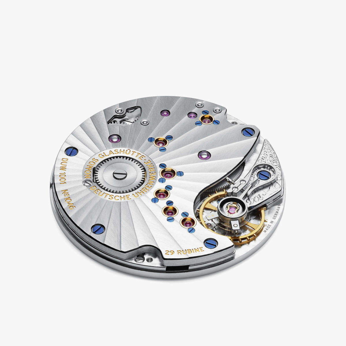 NOMOS Lambda deep blue 935 — caliber and product detail