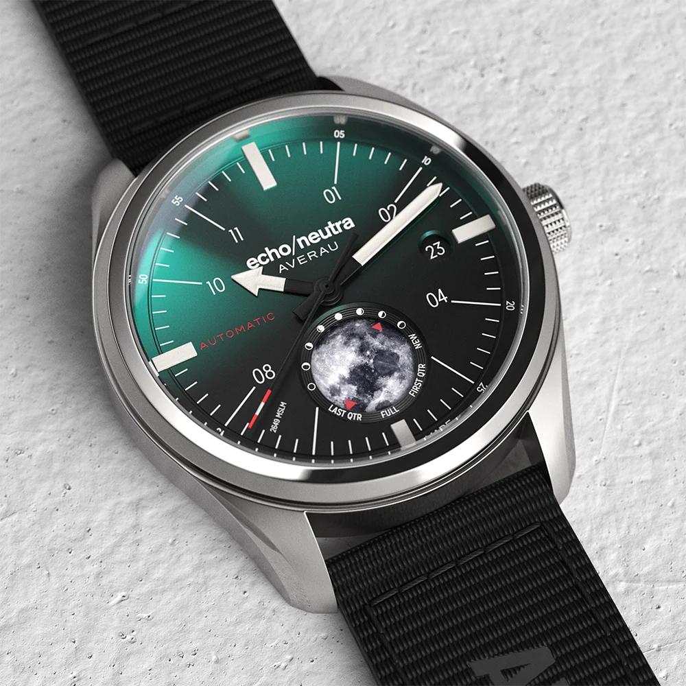 echo/neutra AVERAU 39 Moon phase "Big Moon" Green Degradè