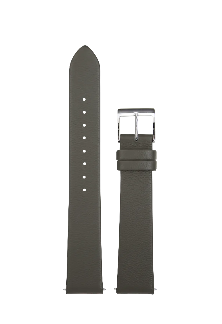 Cowhide strap grey-brown, 17mm 420507158