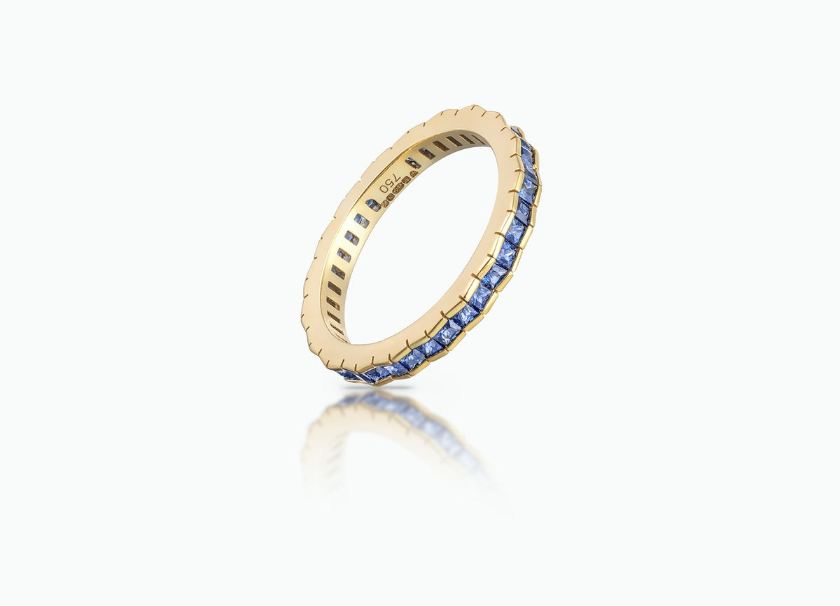 ETERNITY STACK RING WITH SAPPHIRES