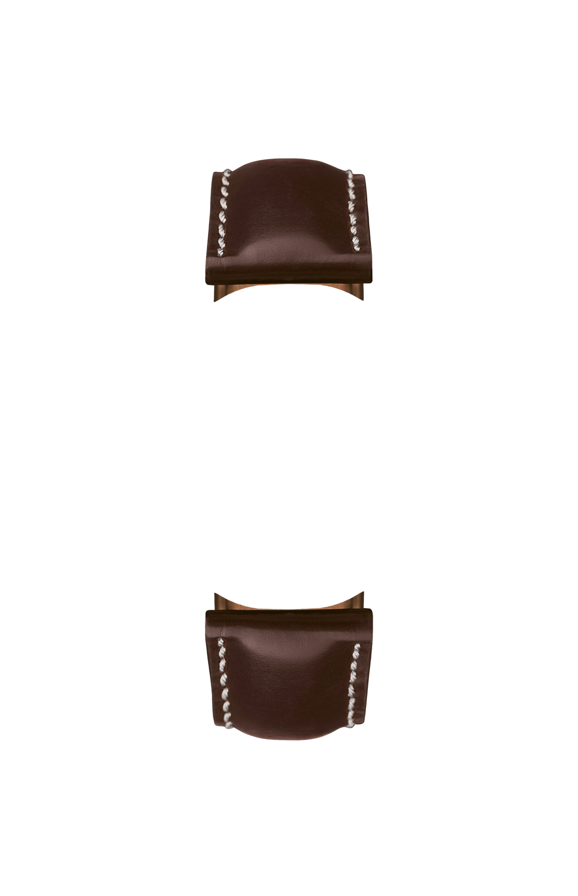 Mocha-coloured cowhide strap with Russia tanning – Front view