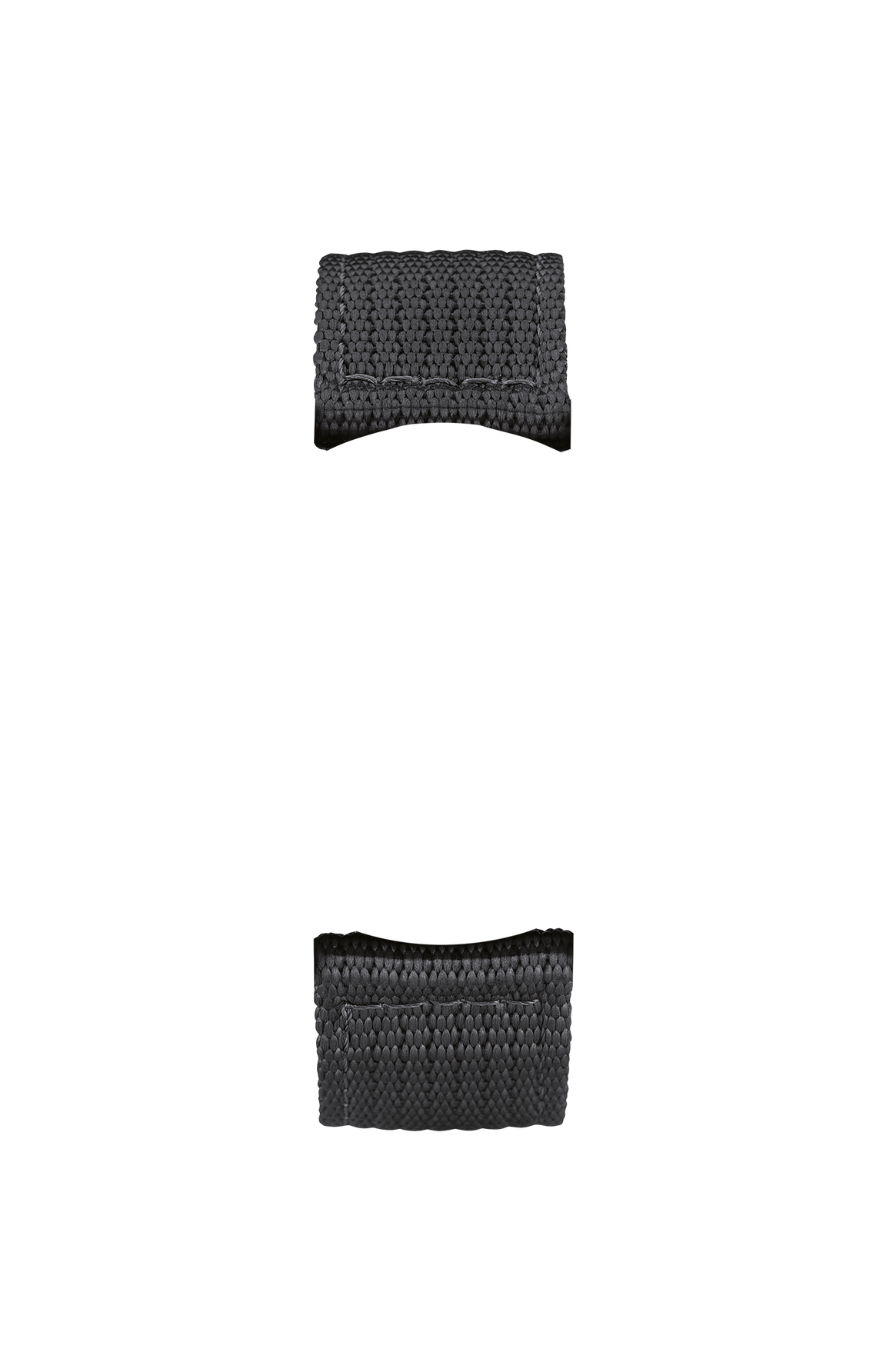 Black textile strap – Front view