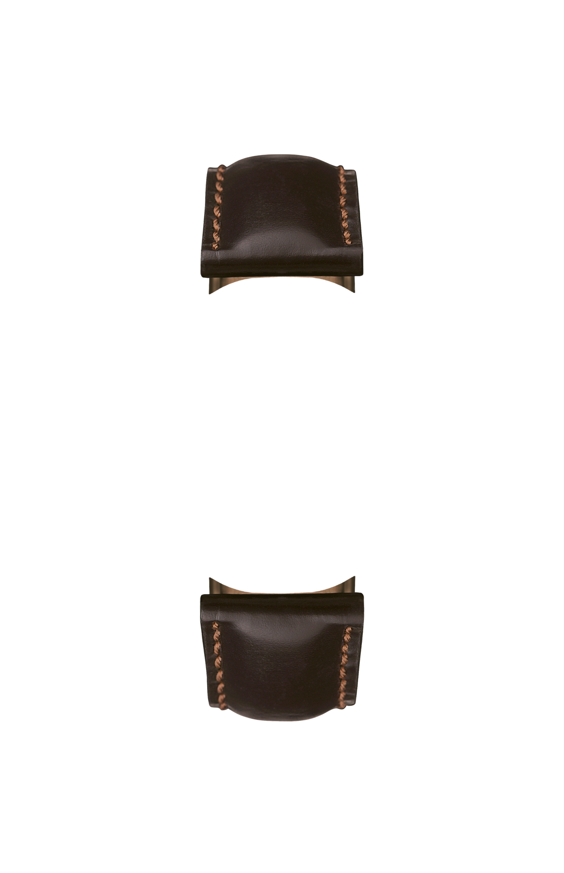 Mocha-coloured cowhide strap with Russia tanning – Front view