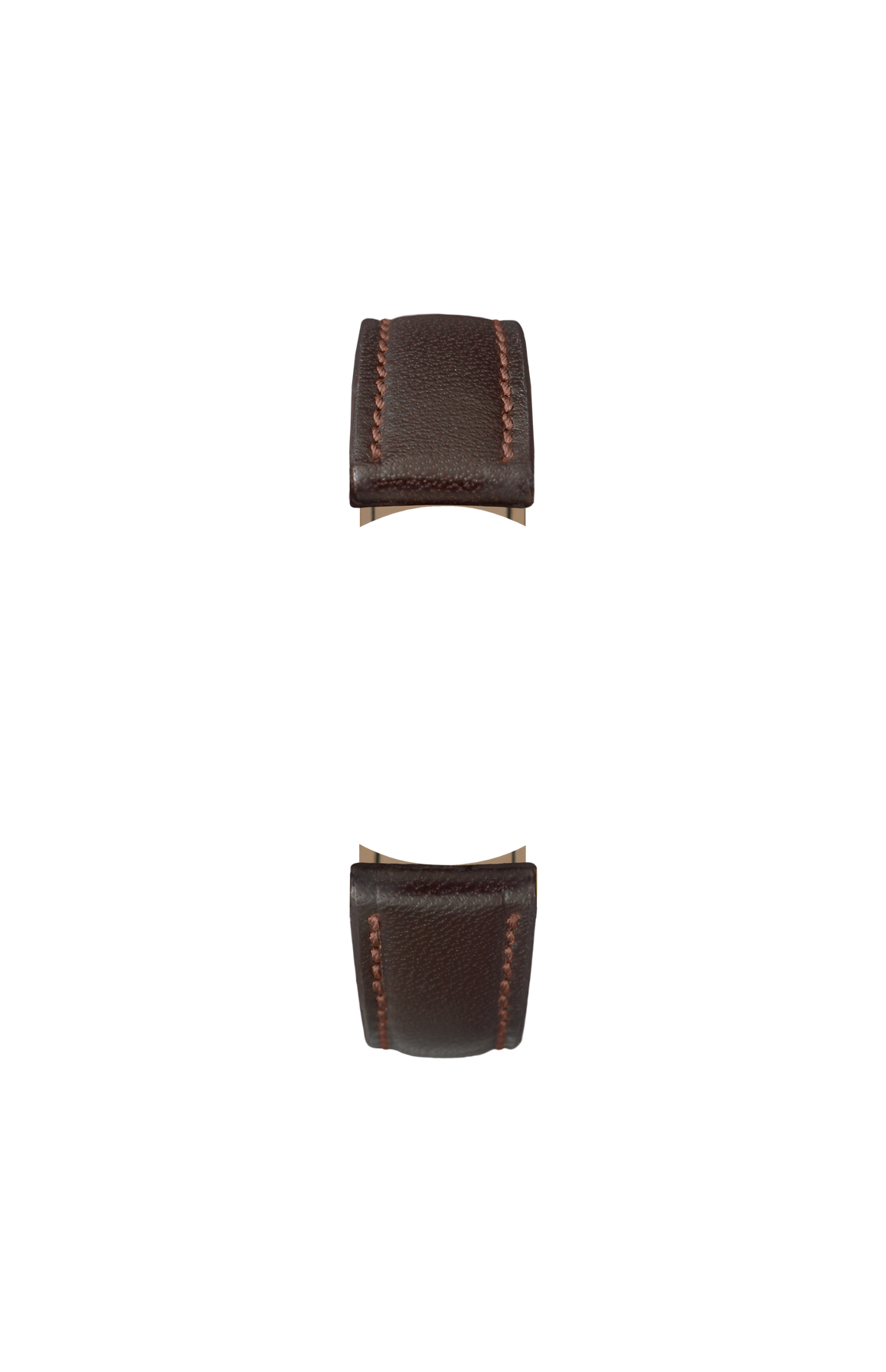 Mocha-coloured cowhide strap with Russia tanning – Front view