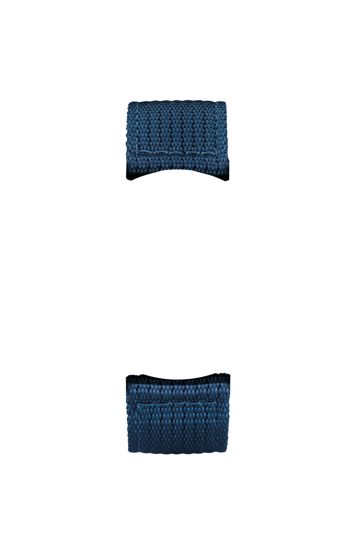 Blue textile strap – Front view