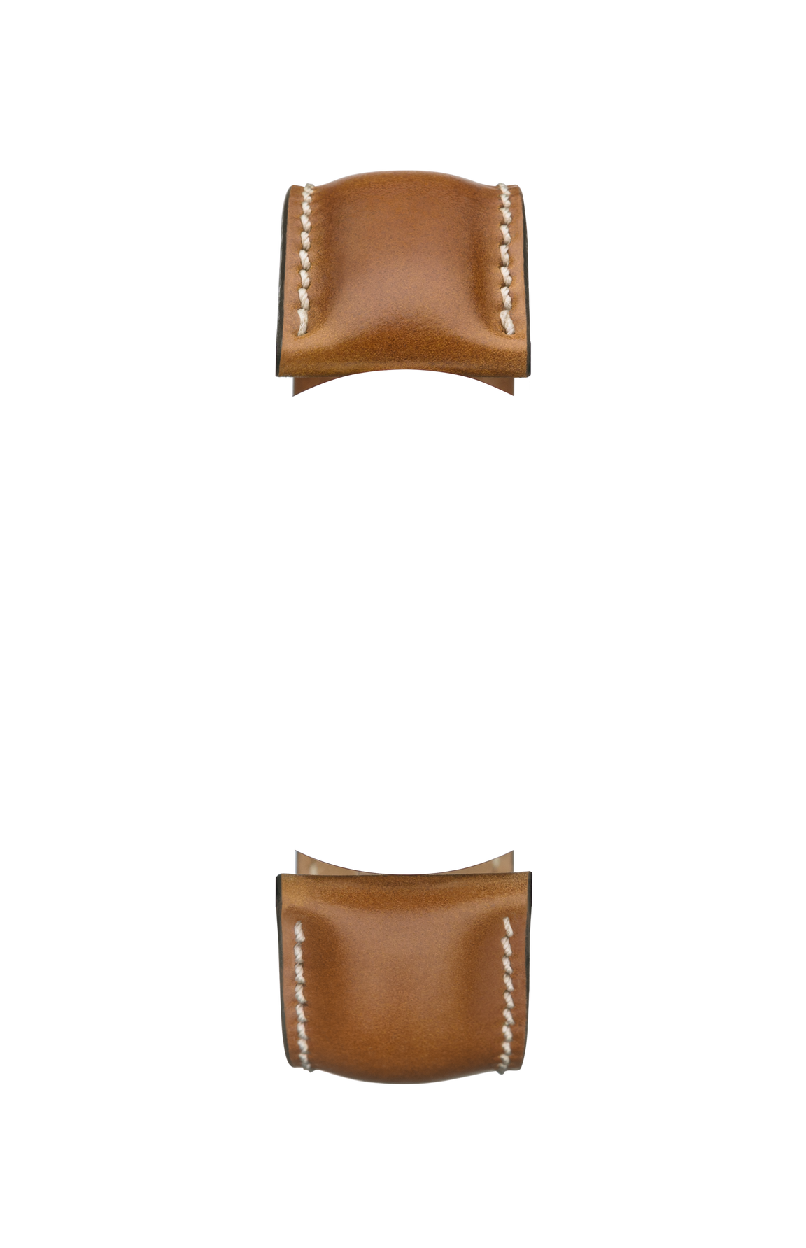 Brown shell cordovan strap – Front view