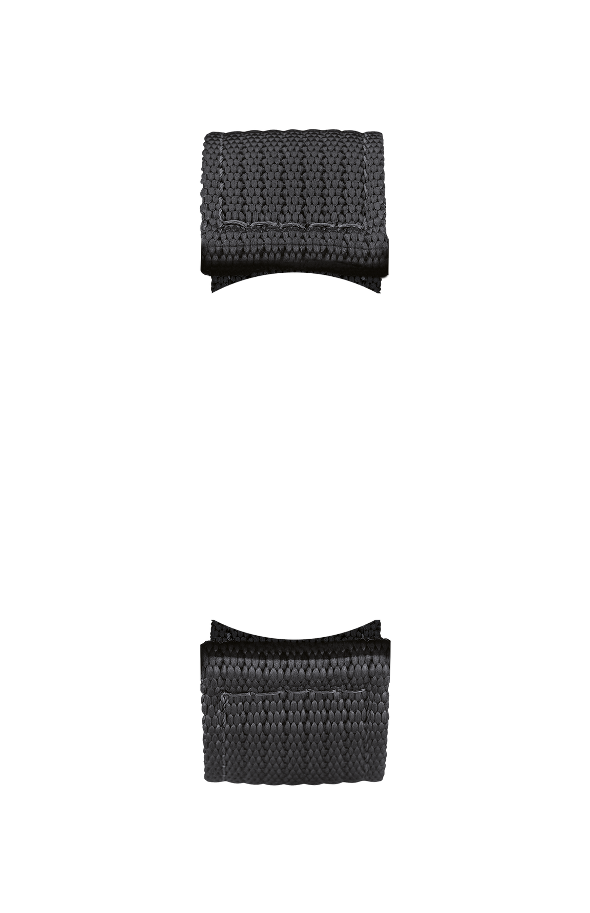 Black textile strap – Front view