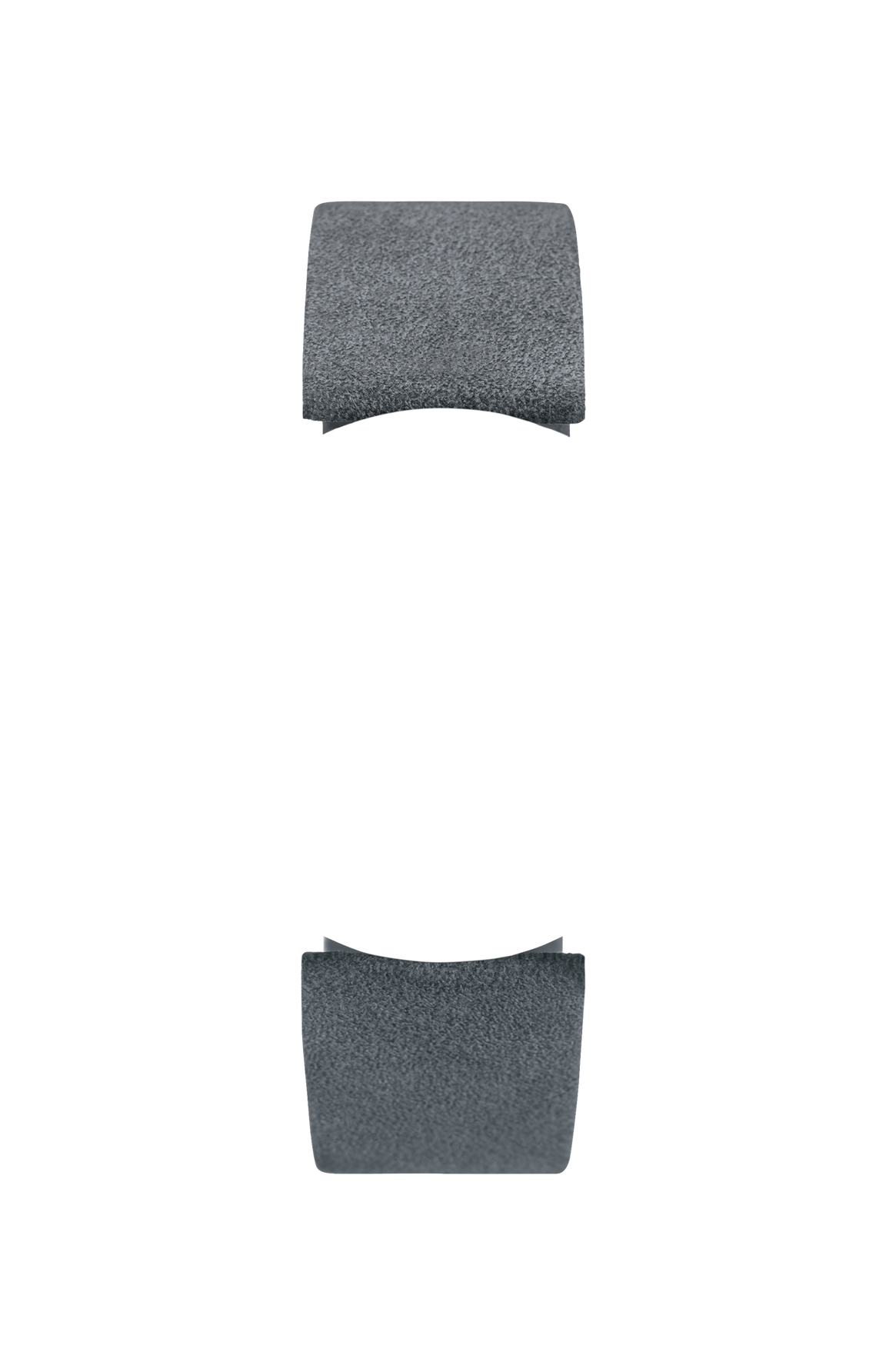 Grey Alcantara strap – Front view