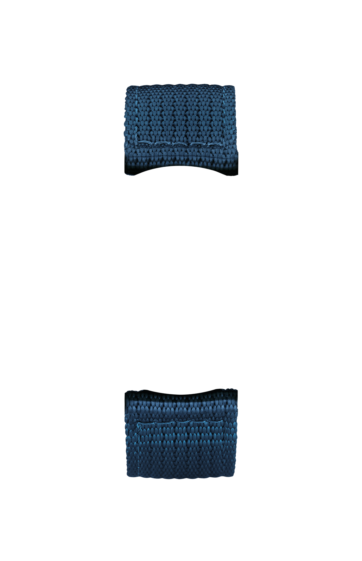 Blue textile strap – Front view