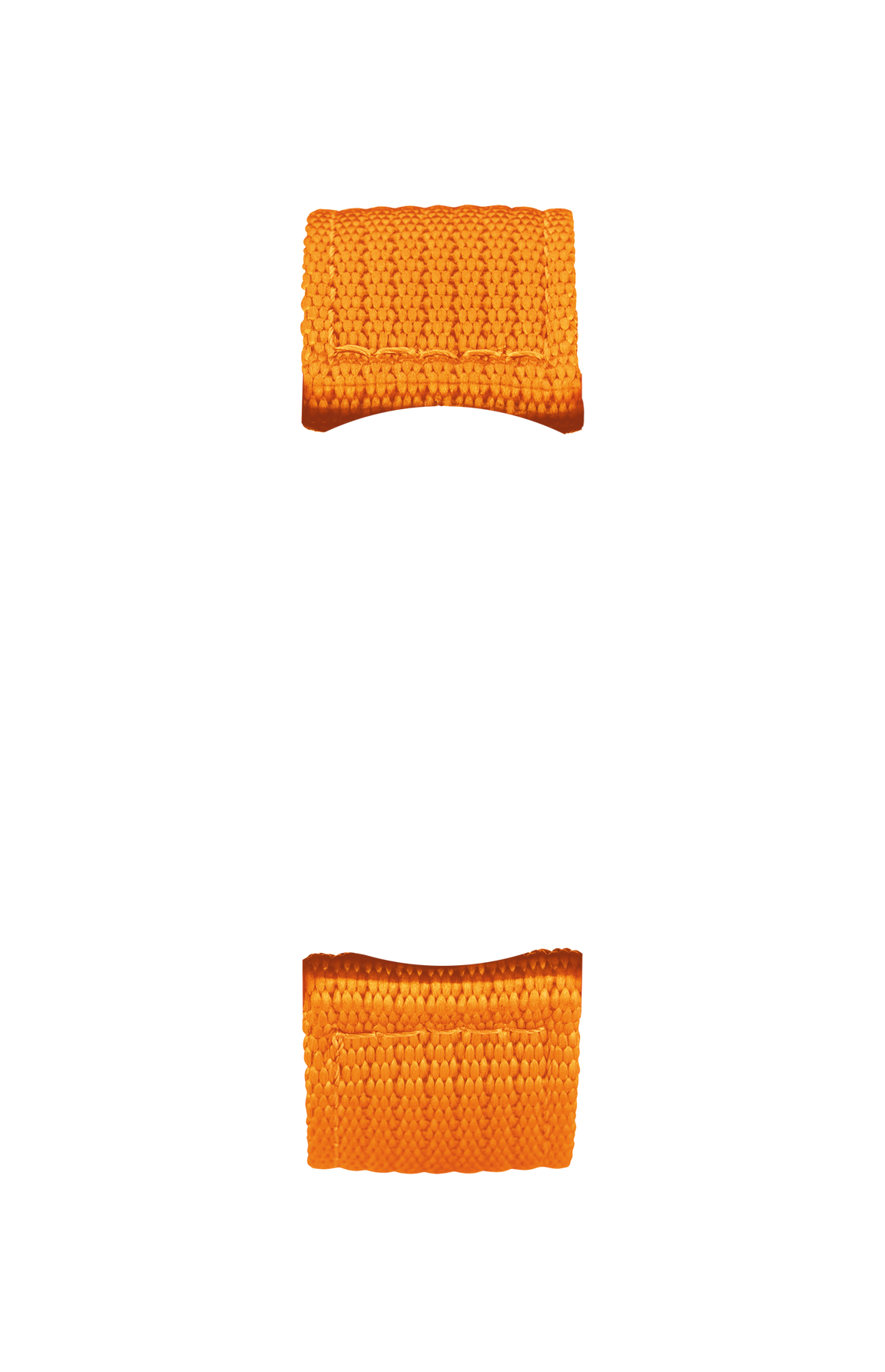 Orange textile strap – Front view