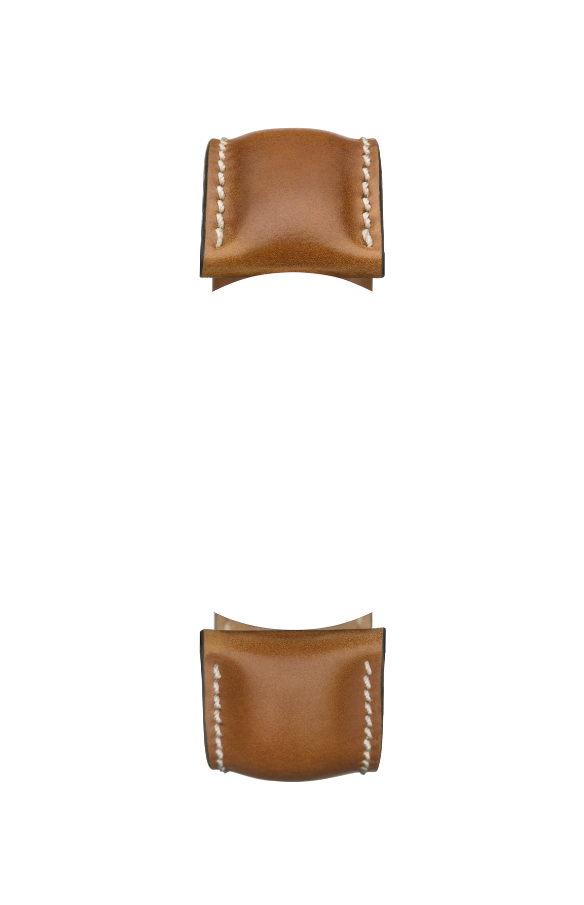 Brown shell cordovan strap – Front view