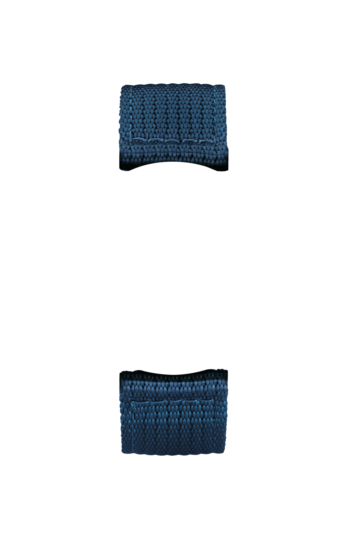 Blue textile strap – Front view