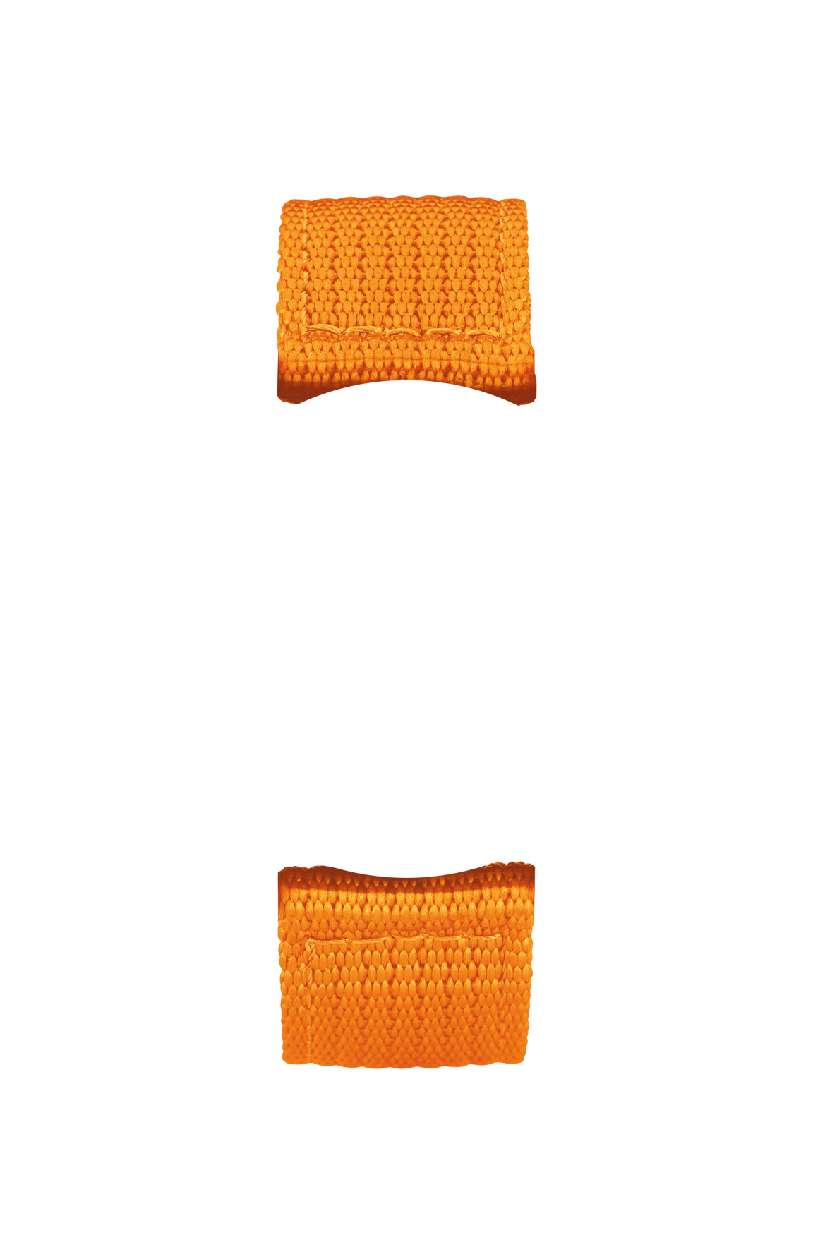 Orange textile strap – Front view