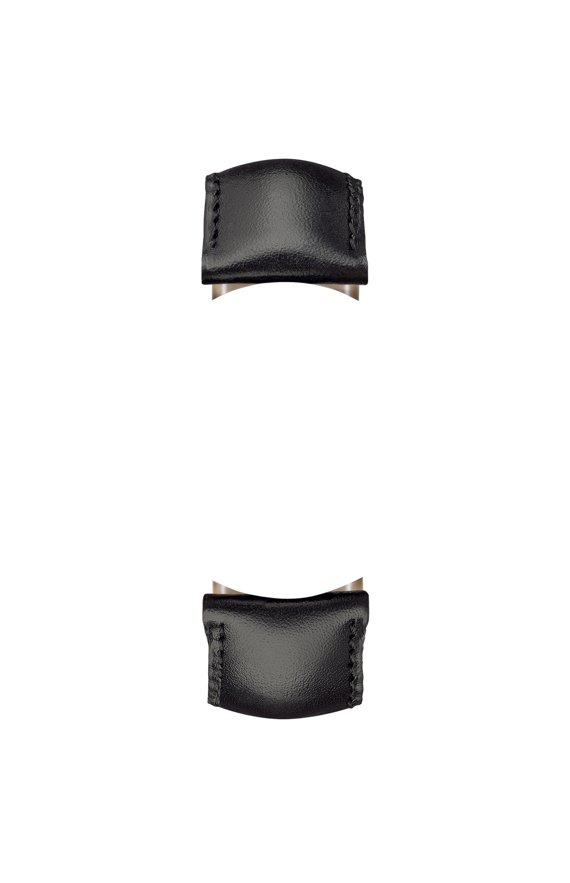 Black calfskin strap – Front view