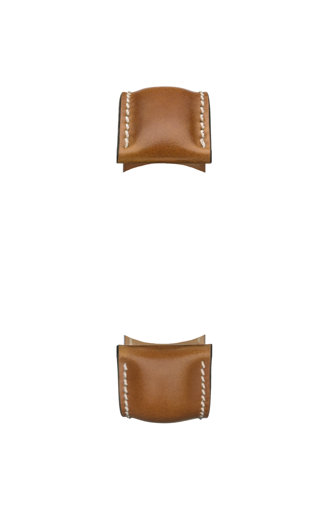 Brown horsehide leather strap – Front view