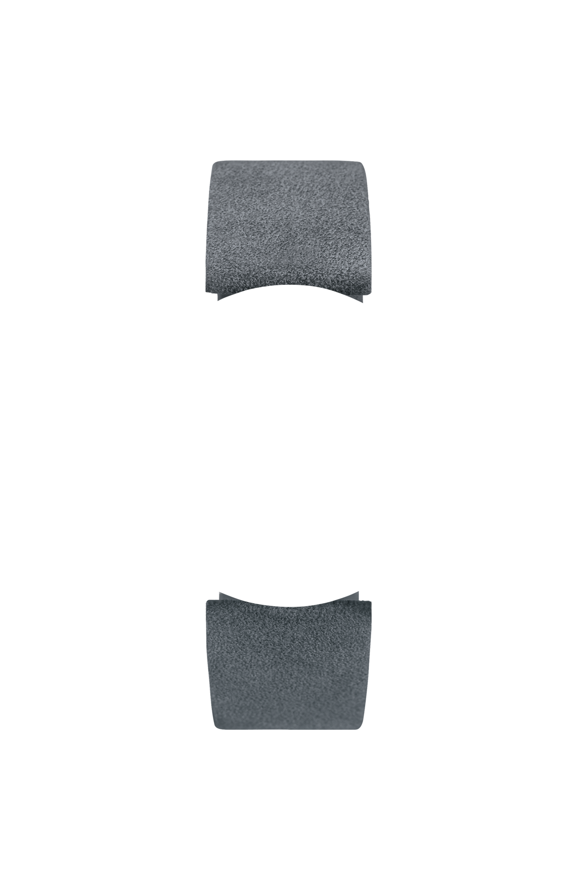 Grey Alcantara strap – Front view