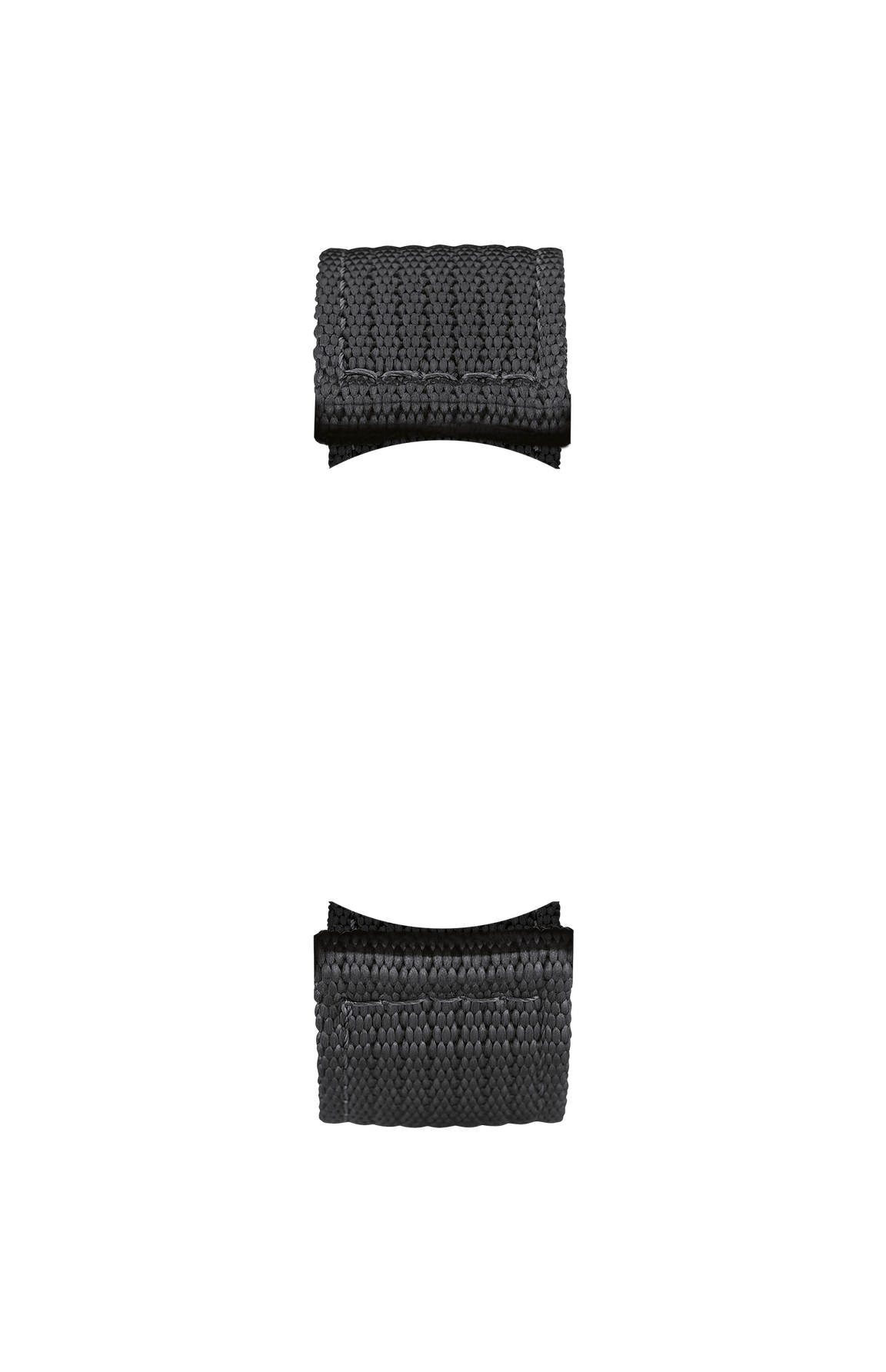 Black textile strap – Front view