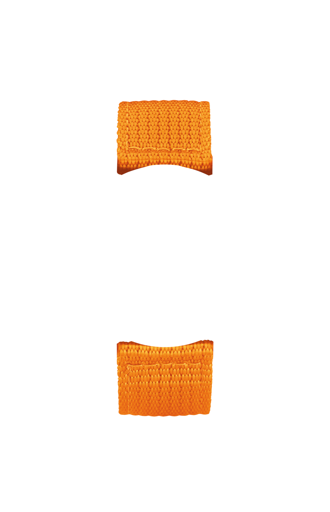 Orange textile strap – Front view