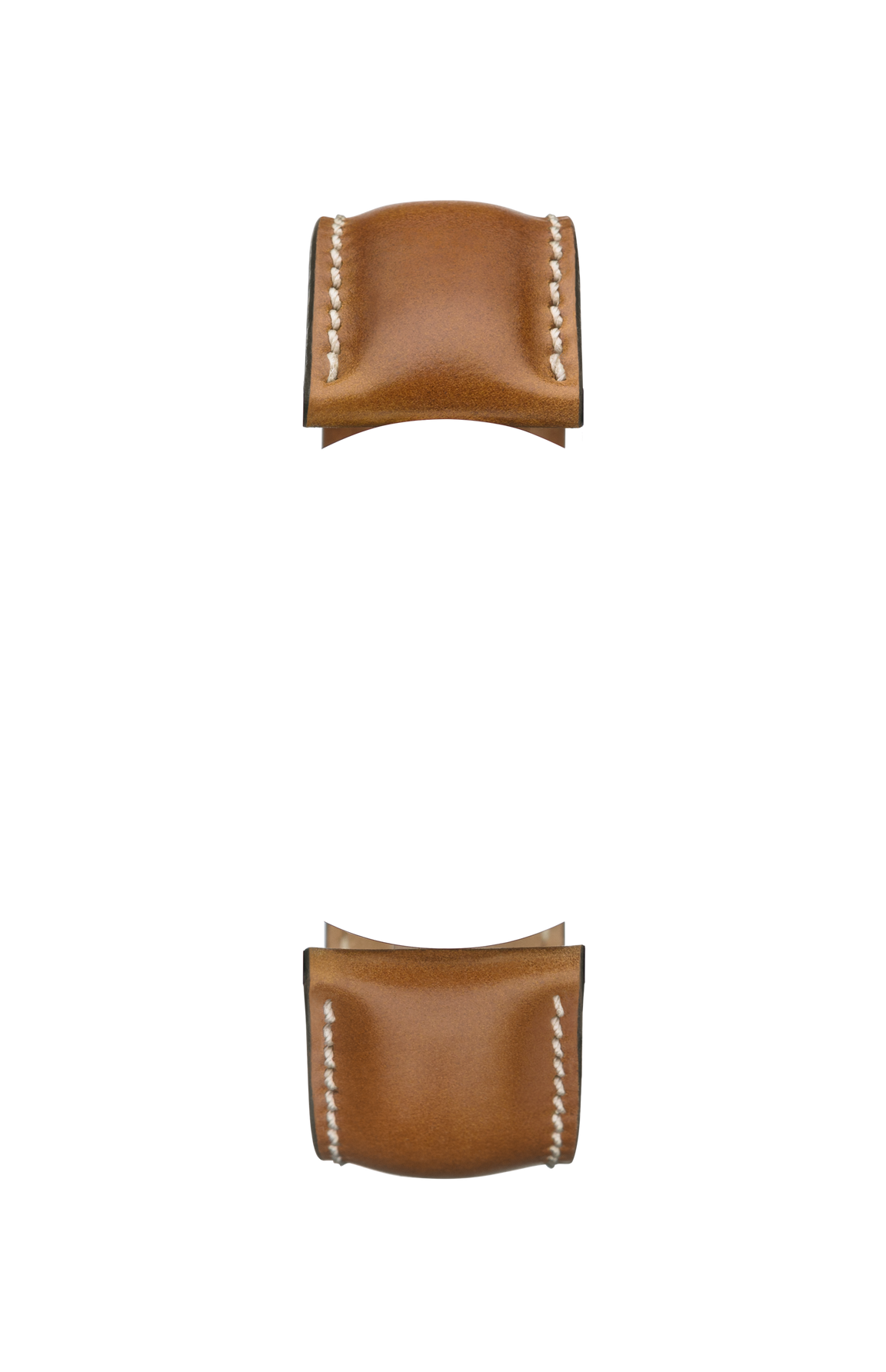 Brown shell cordovan strap – Front view