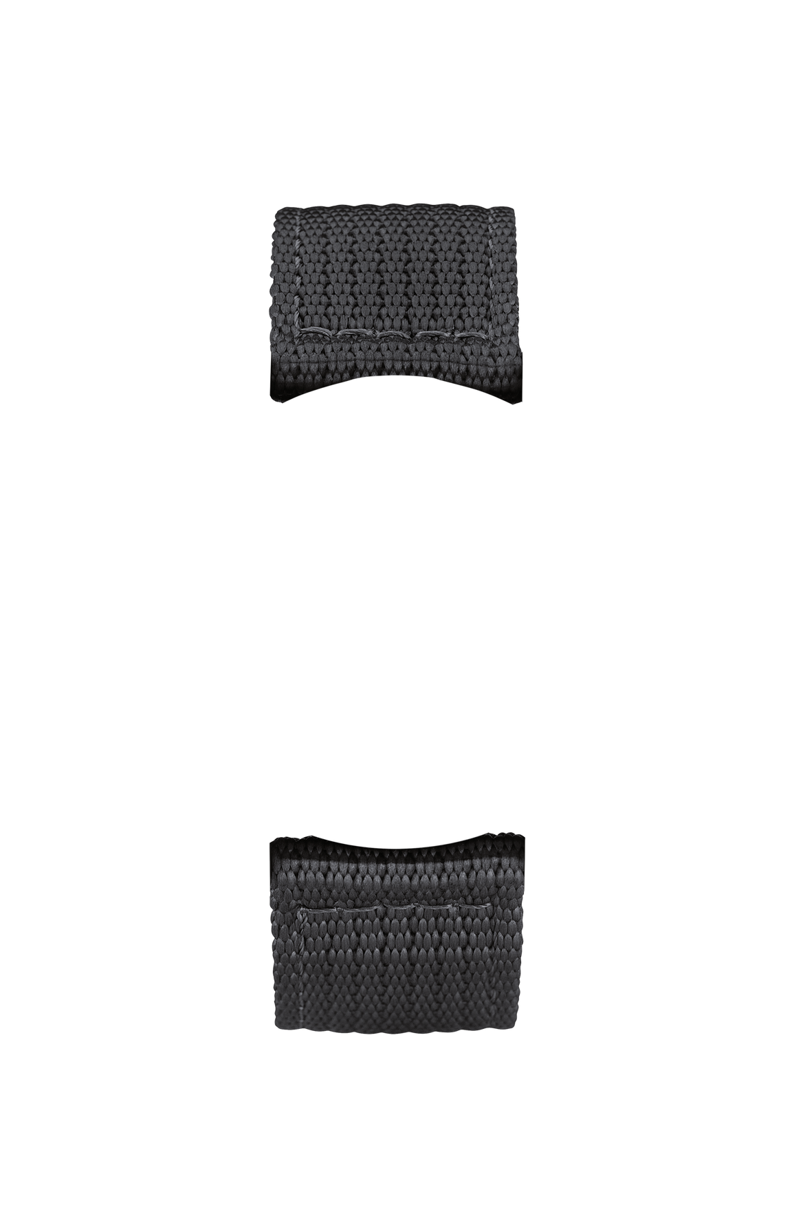 Black textile strap – Front view