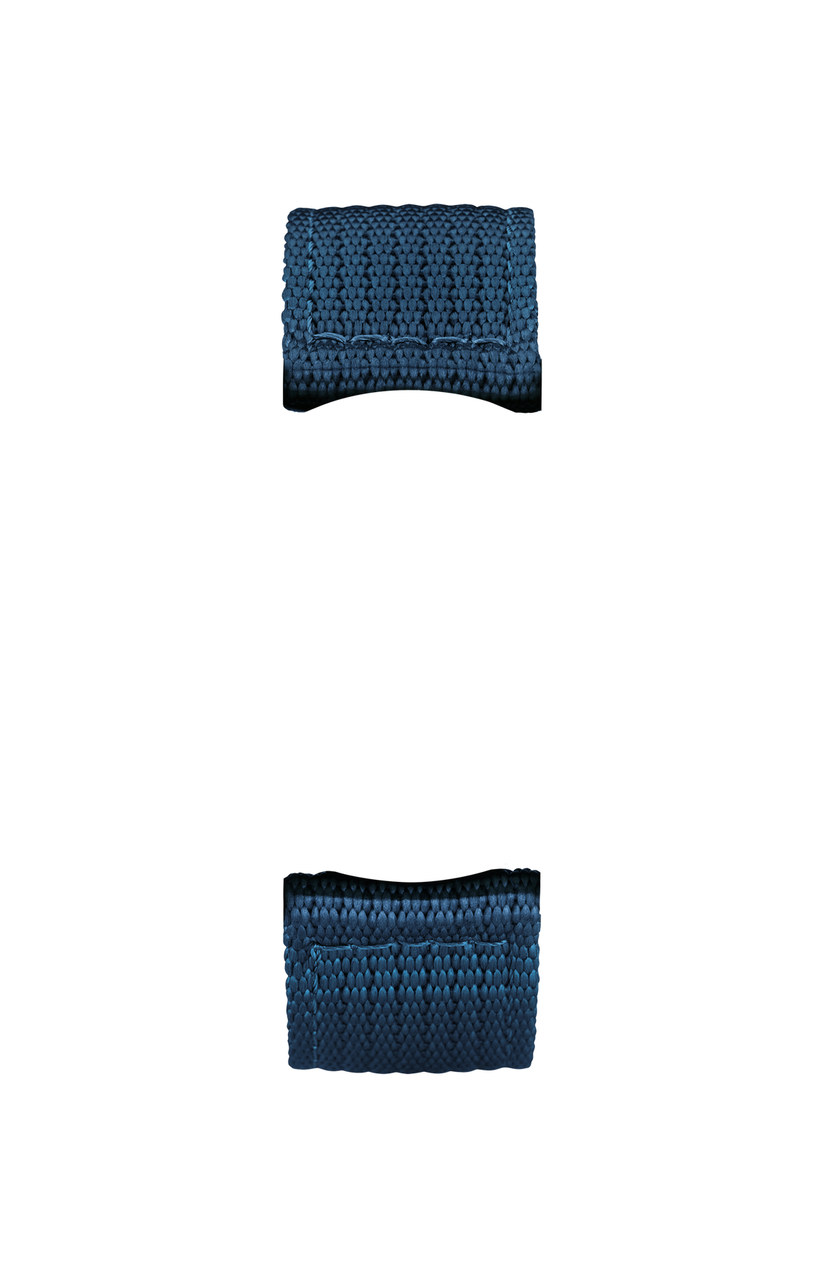 Blue textile strap – Front view