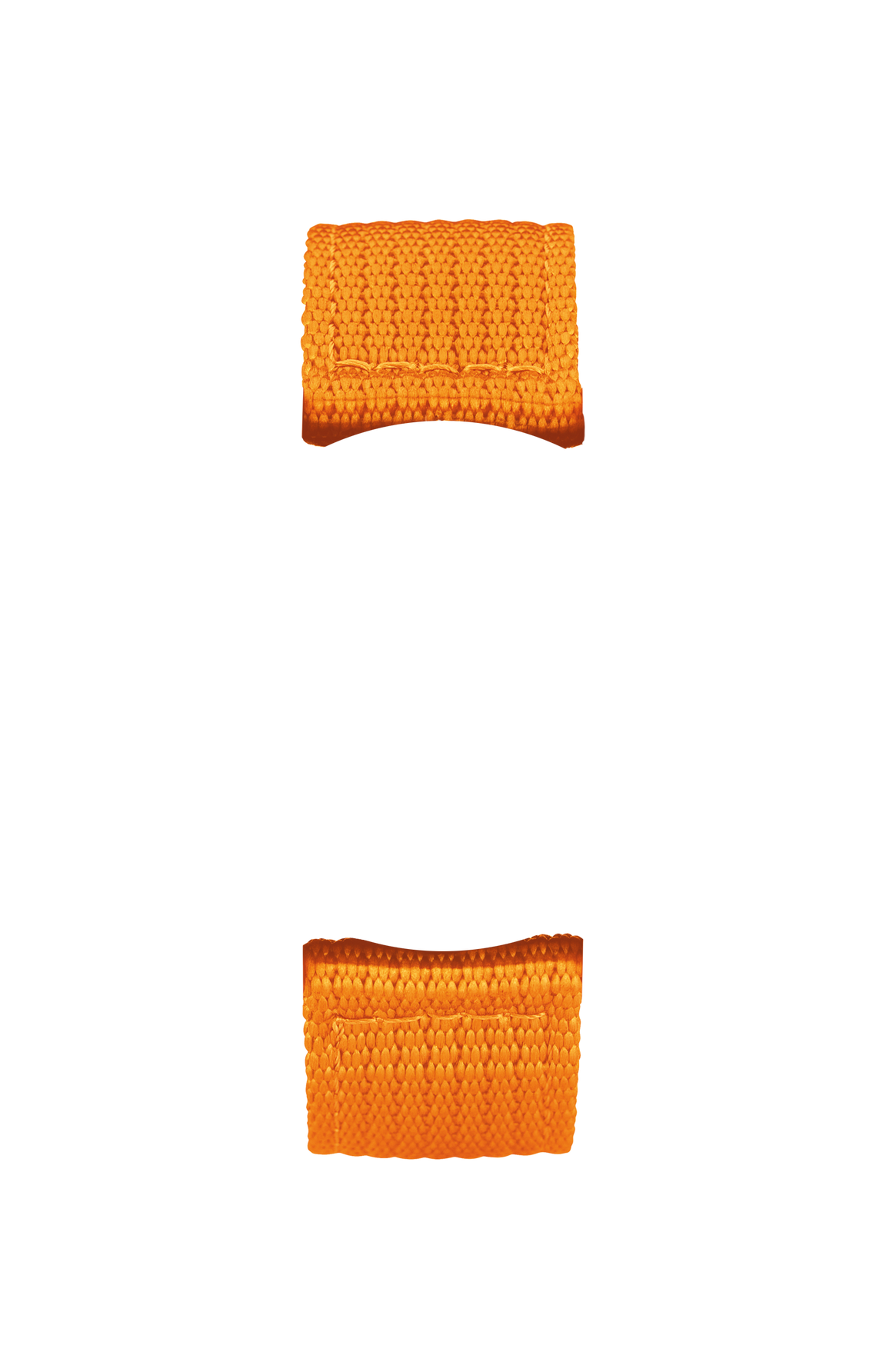 Orange textile strap – Front view