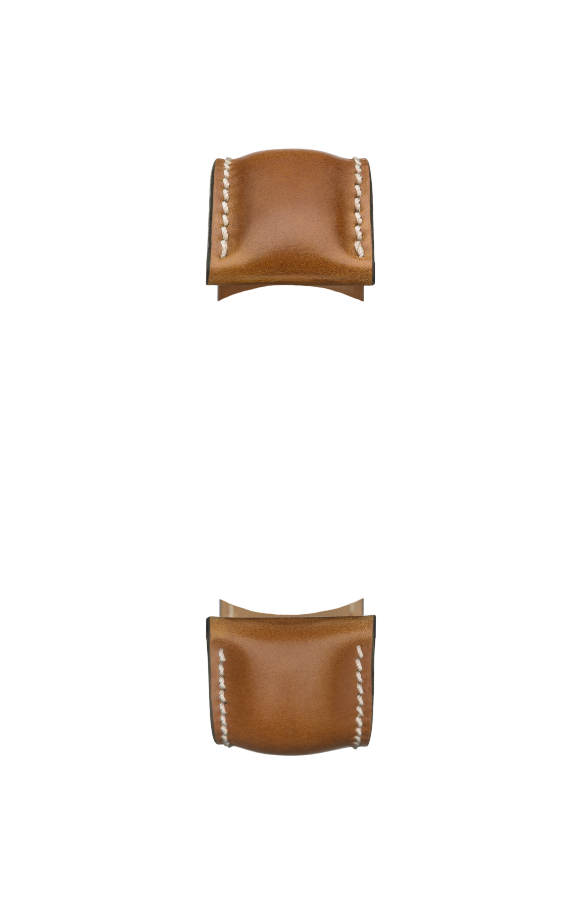 Brown horsehide leather strap – Front view