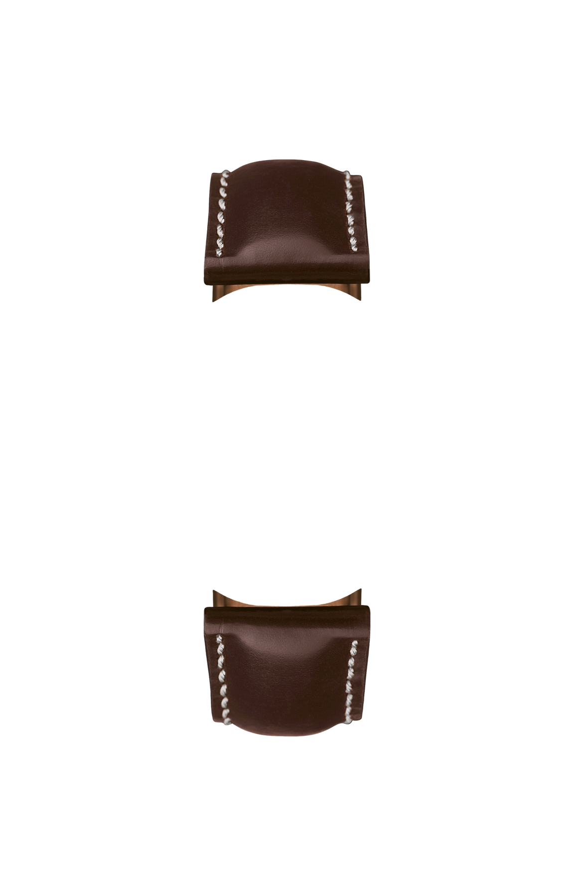 Mocha-coloured cowhide strap with Russia tanning – Front view