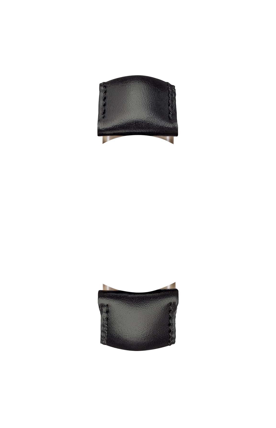 Black calfskin strap – Front view