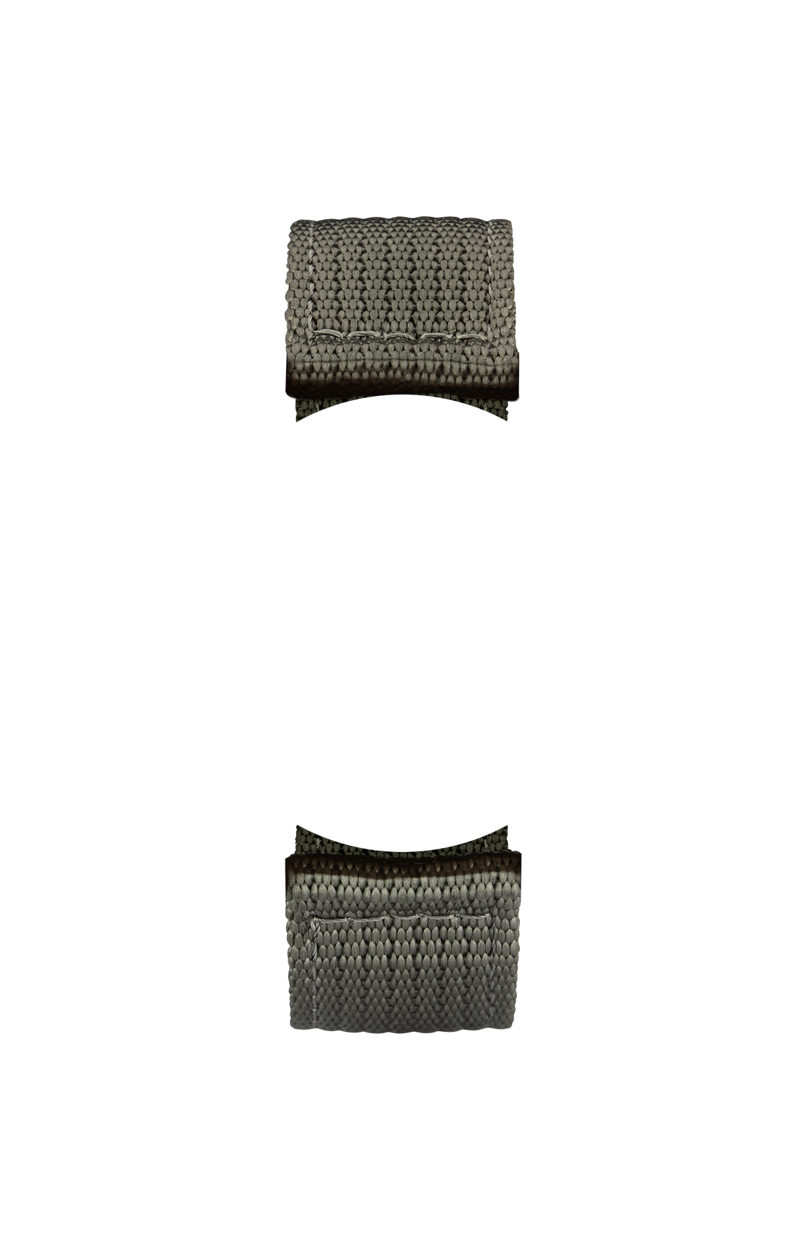 Olive grey textile strap – Front view
