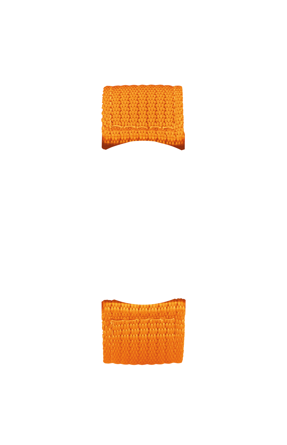 Orange textile strap – Front view