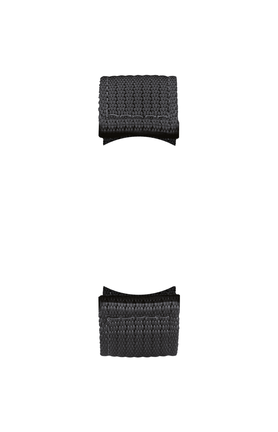 Black textile strap – Front view