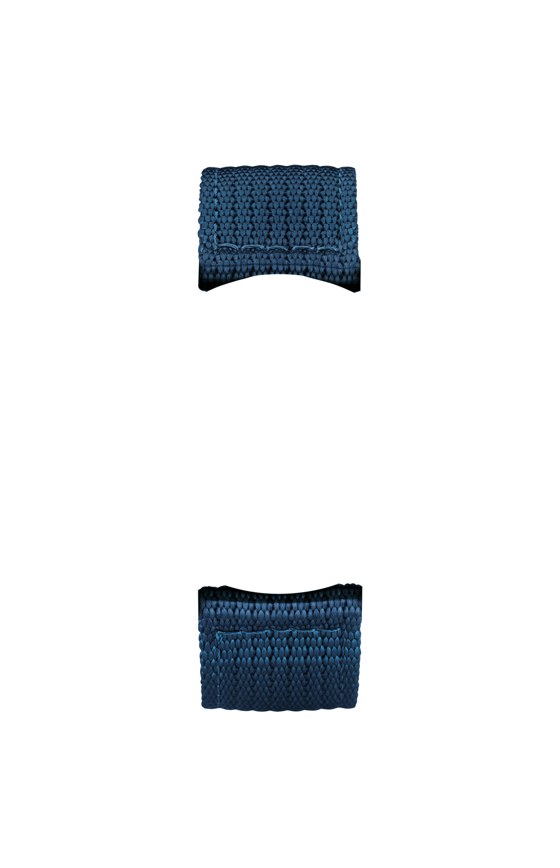 Blue textile strap – Front view