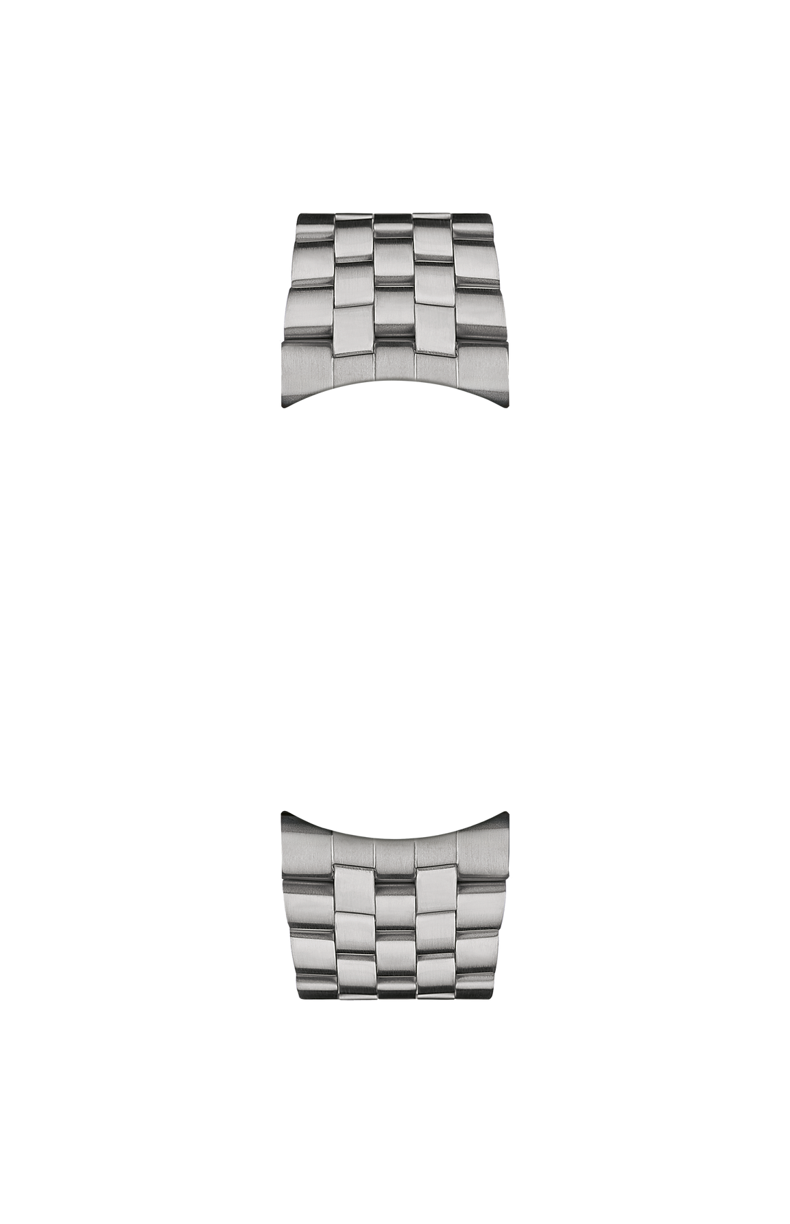 Satinized solid stainless steel bracelet – Front view