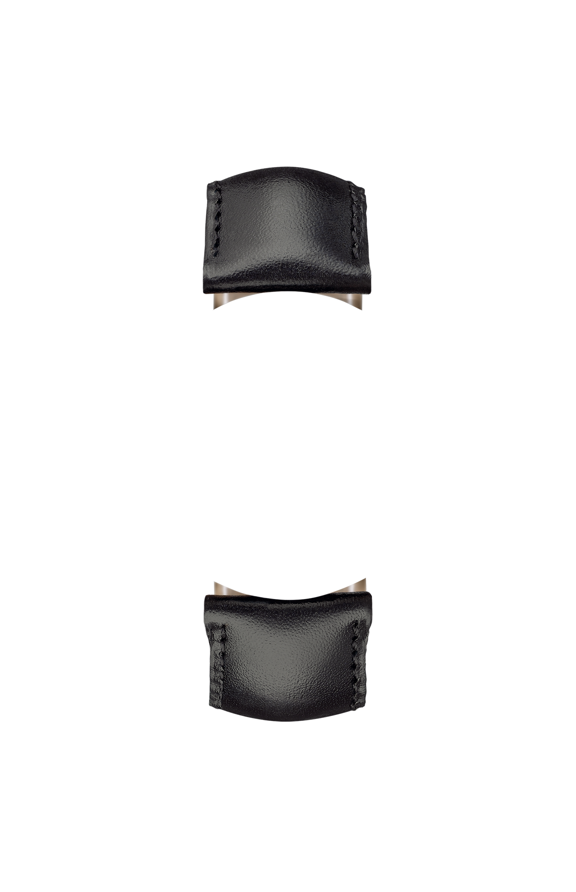 Black calfskin strap – Front view