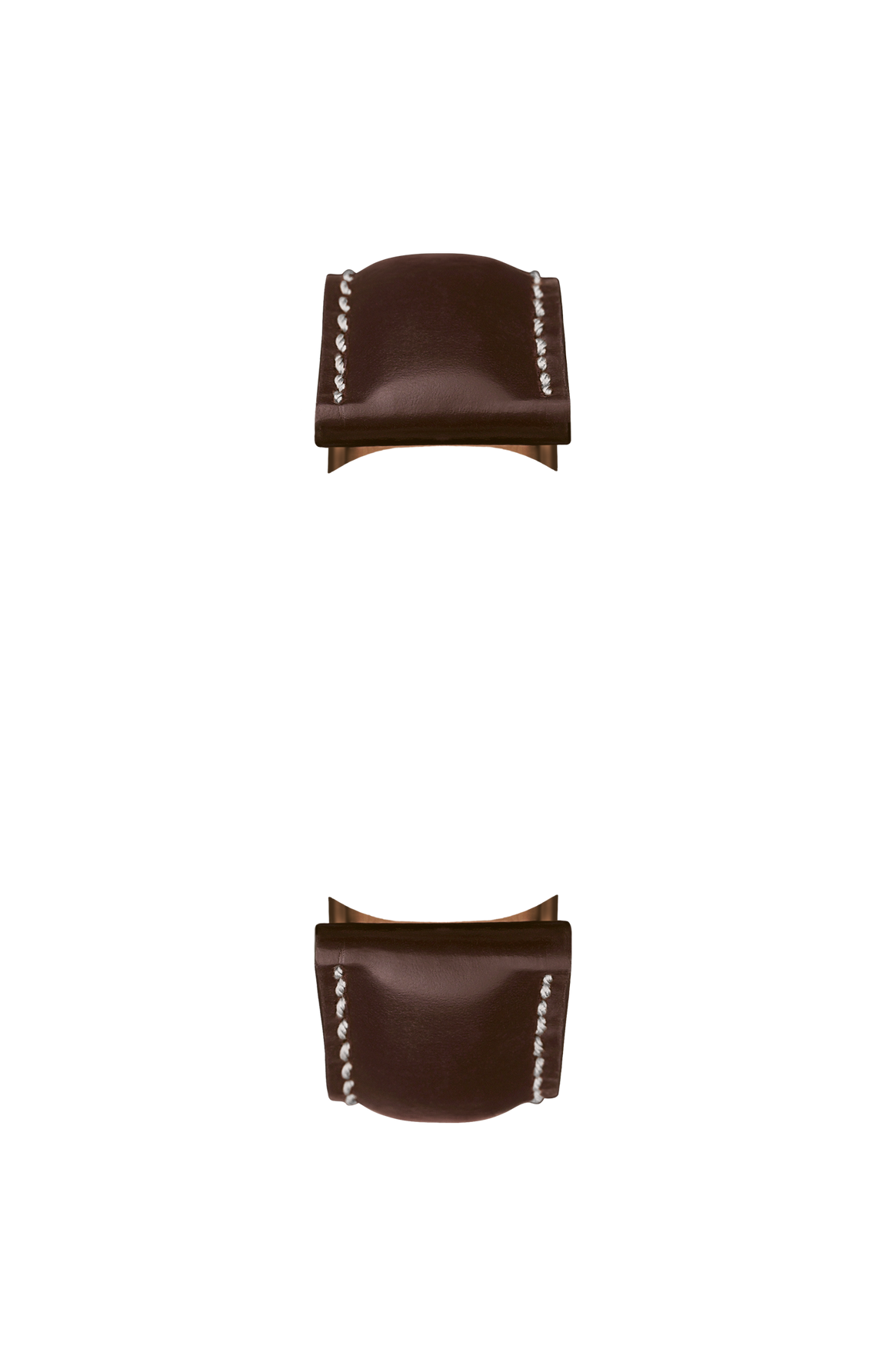 Mocha-coloured cowhide strap with Russia tanning – Front view