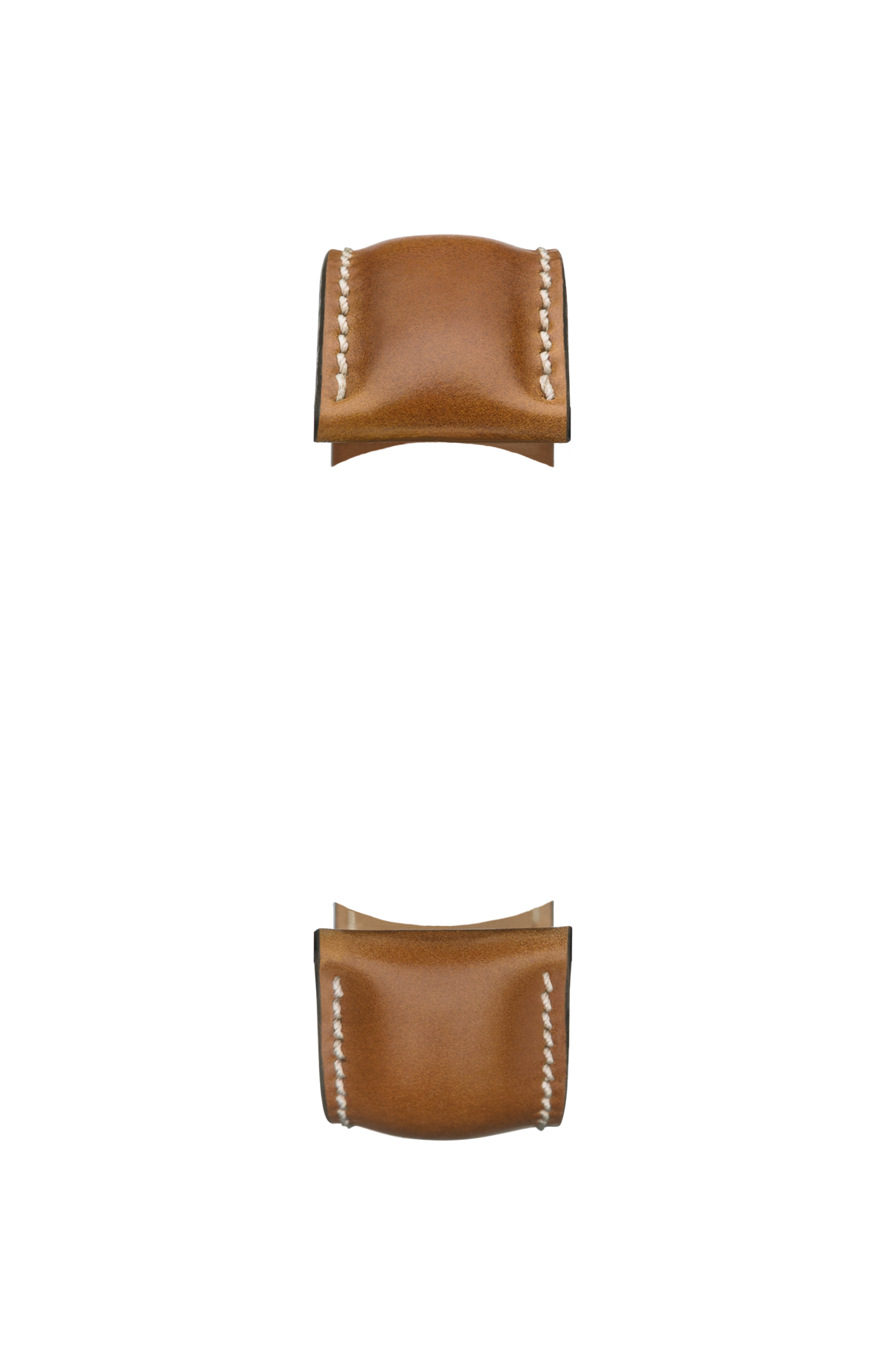 Brown horsehide leather strap – Front view