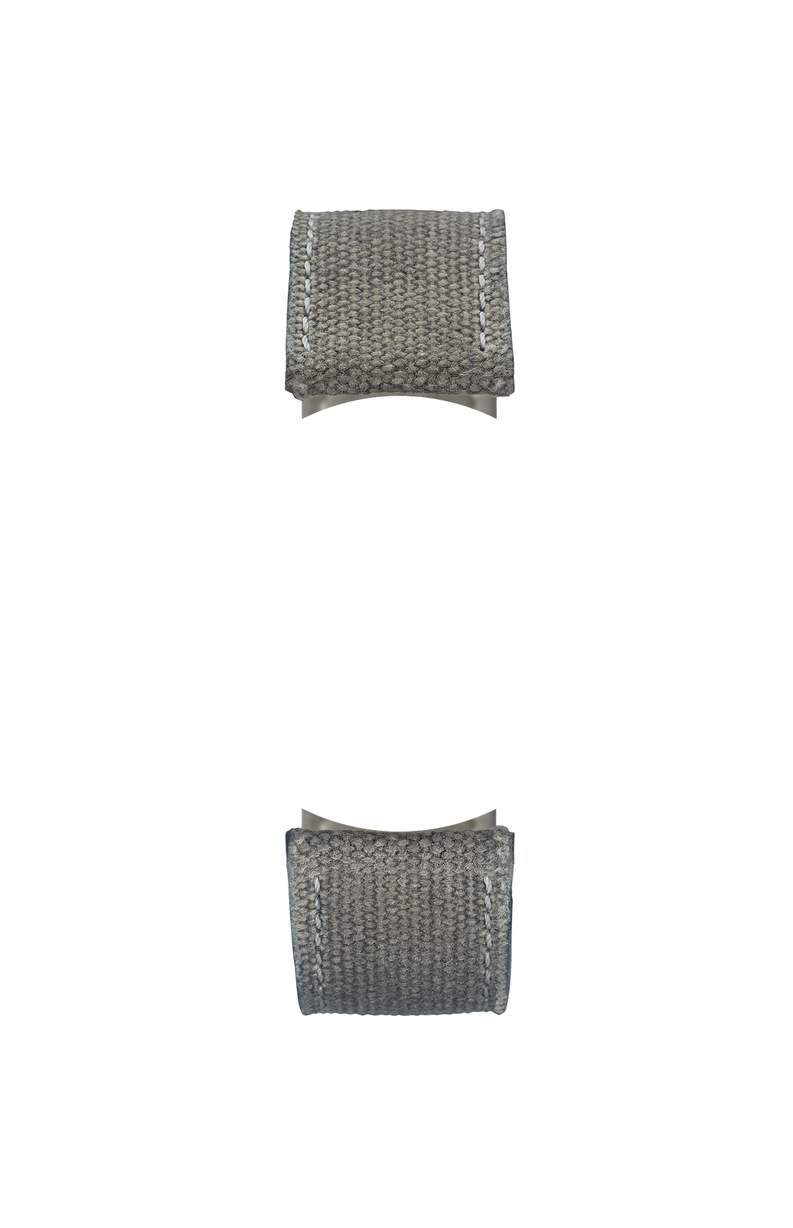 Grey canvas Alcantara strap – Front view