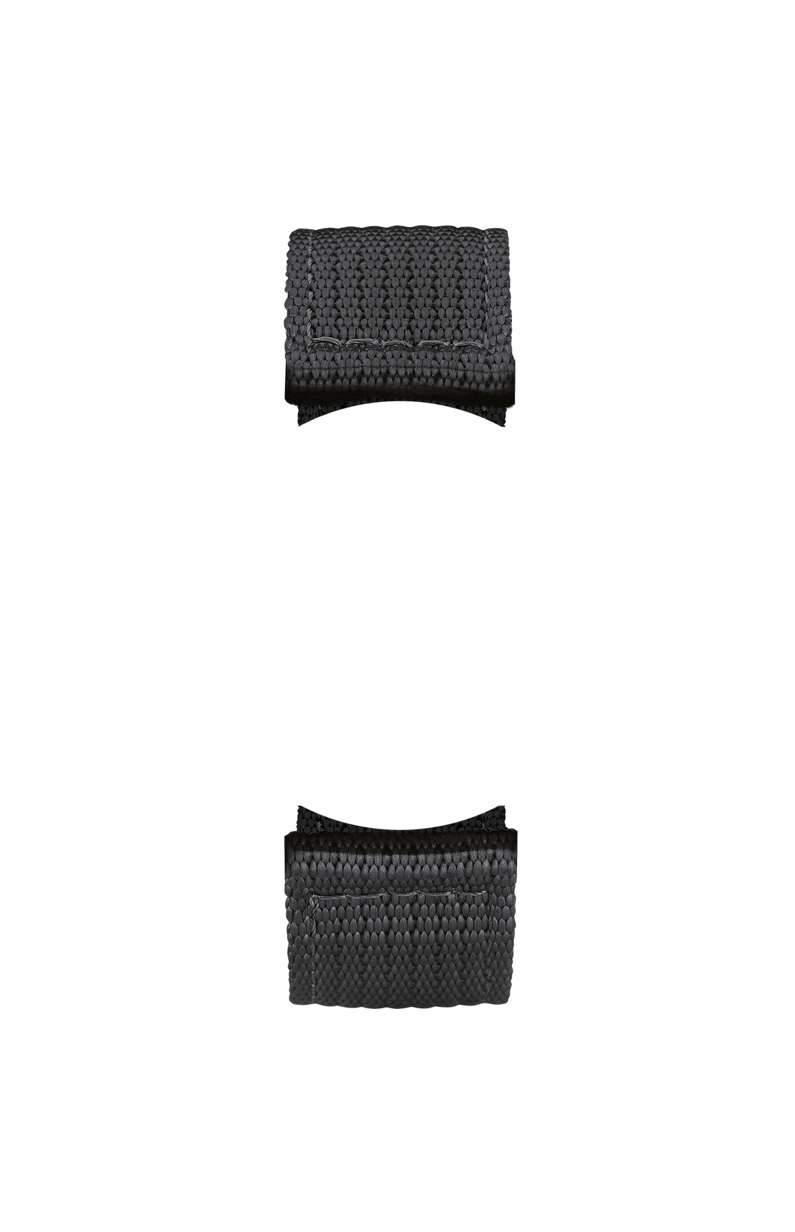 Black textile strap – Front view