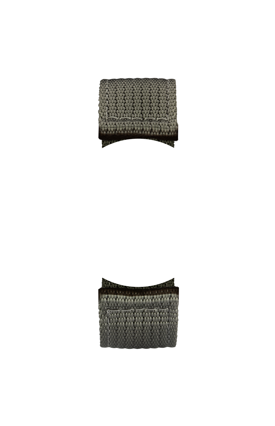 Olive grey textile strap – Front view