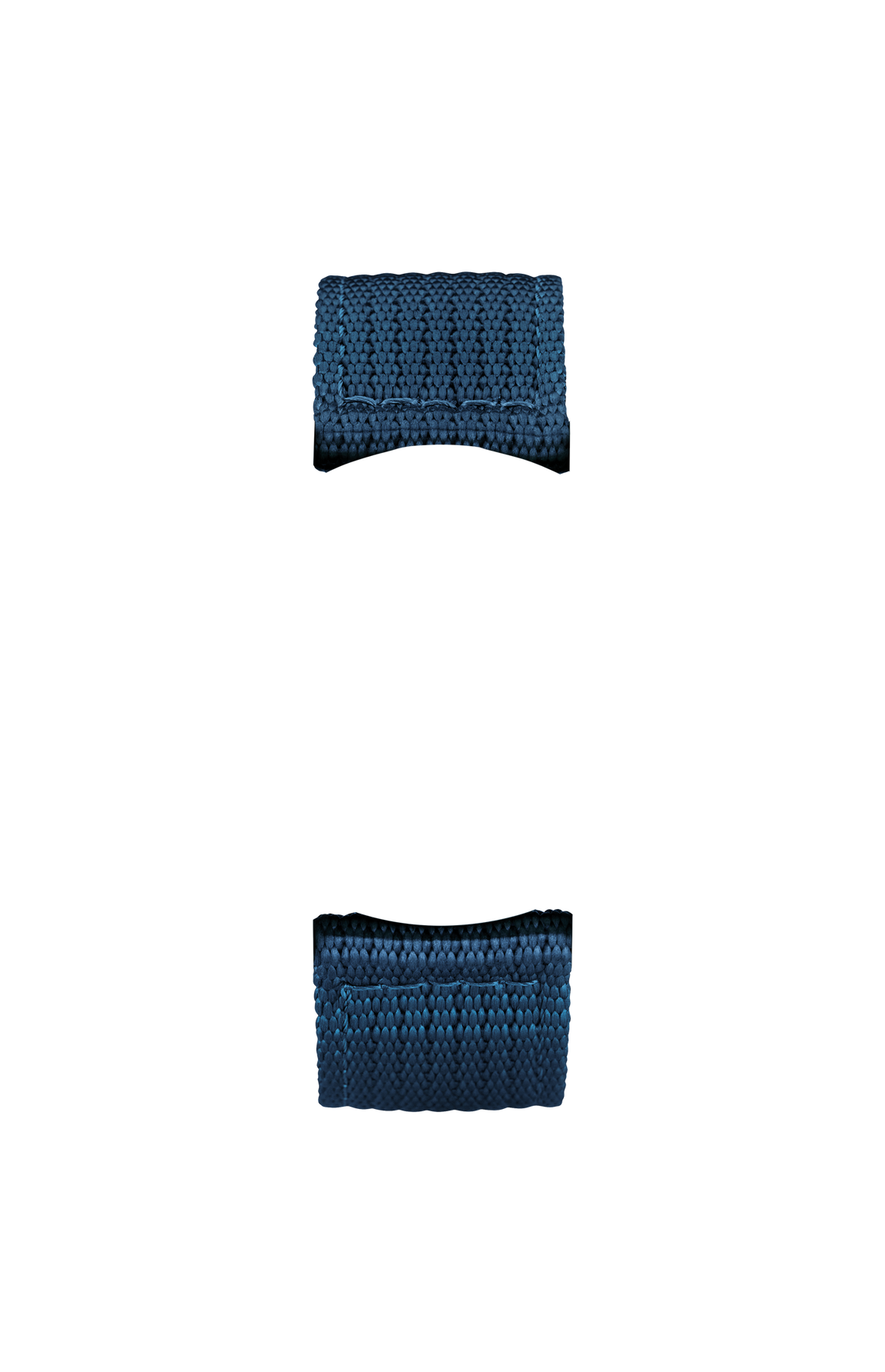 Blue textile strap – Front view