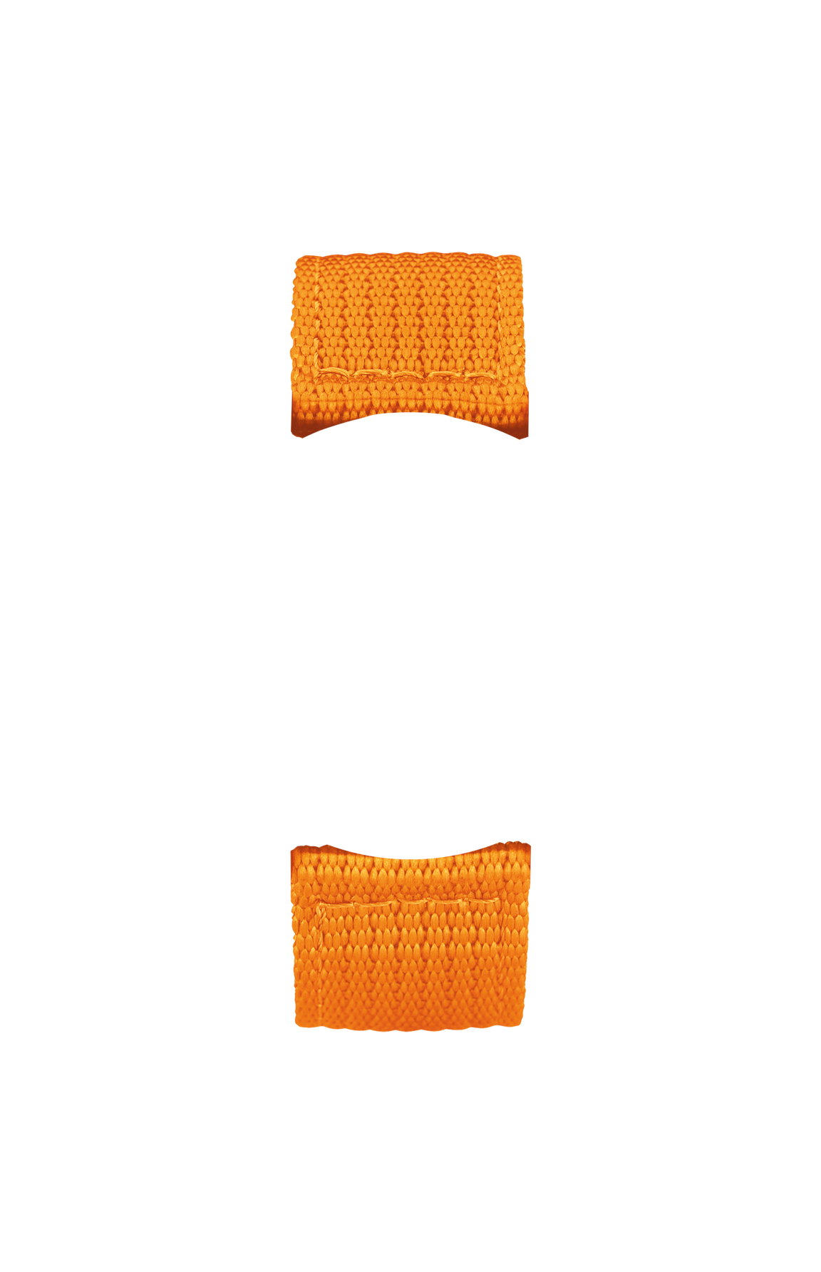 Orange textile strap – Front view