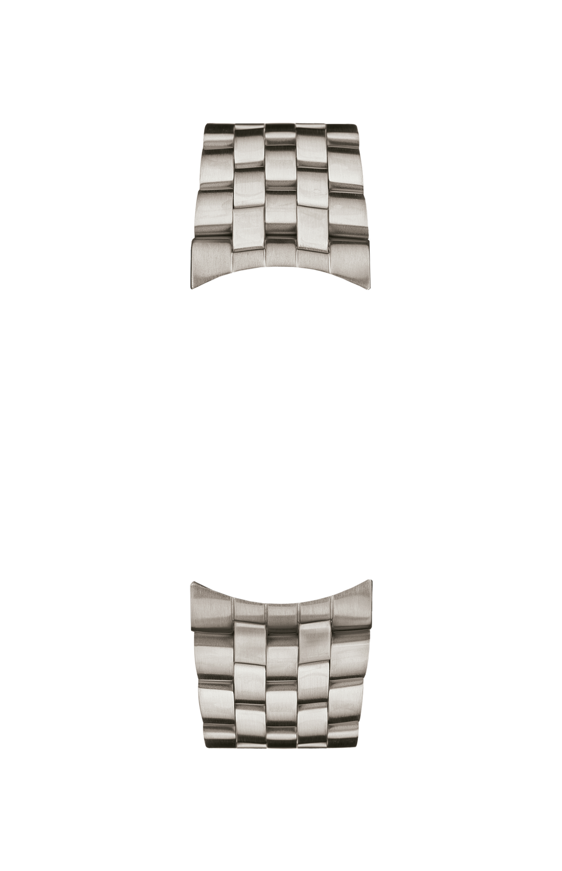 Satinized solid stainless steel bracelet – Front view