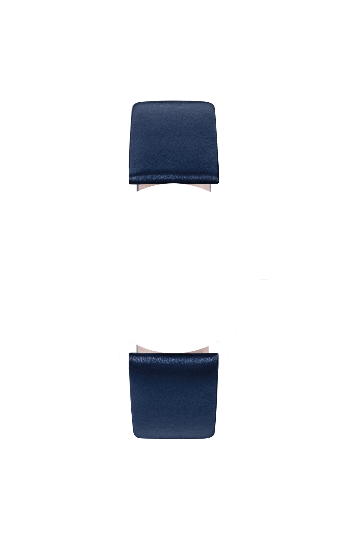 Darkblue calfskin strap – Front view