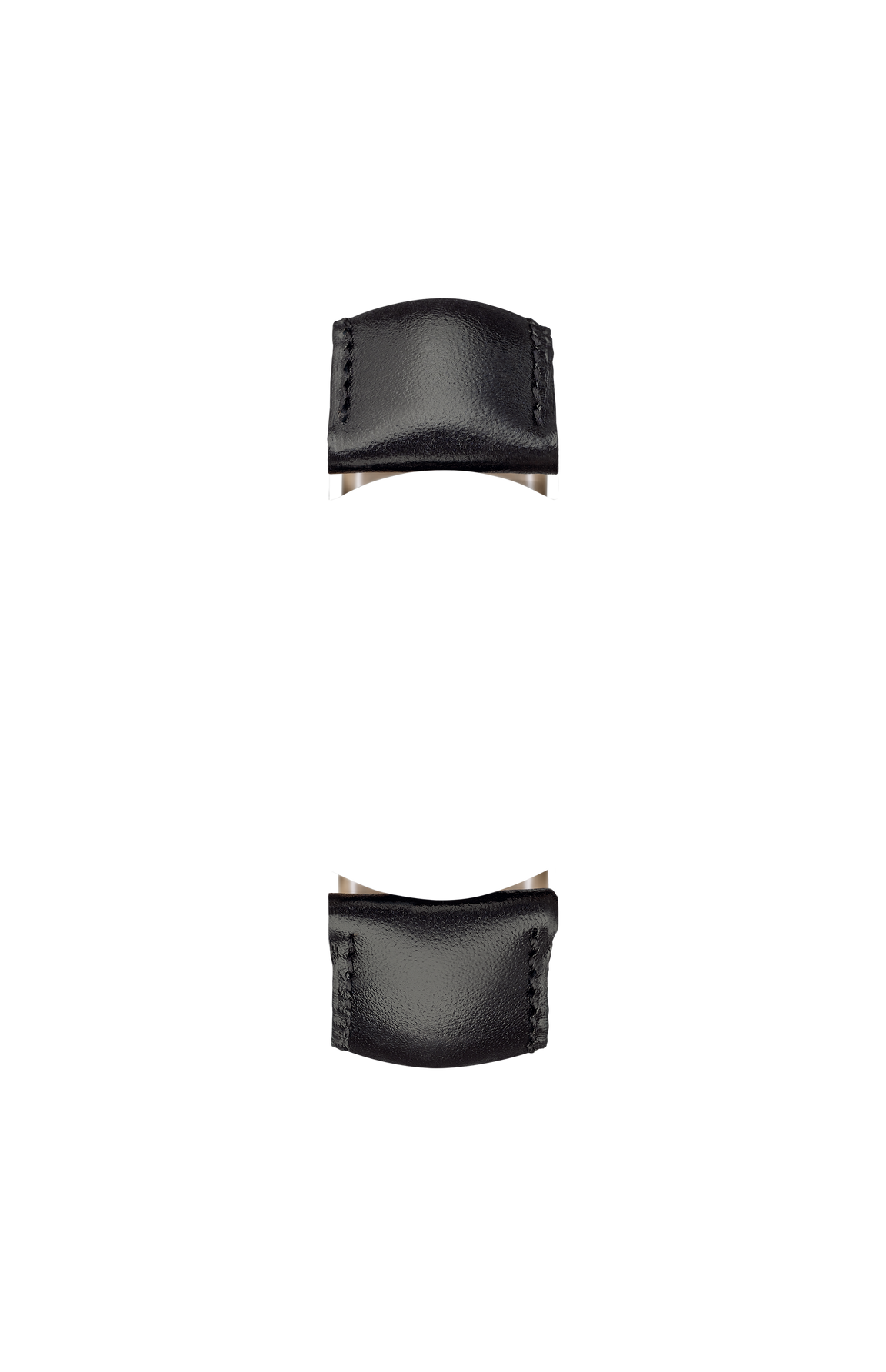 Black calfskin strap – Front view