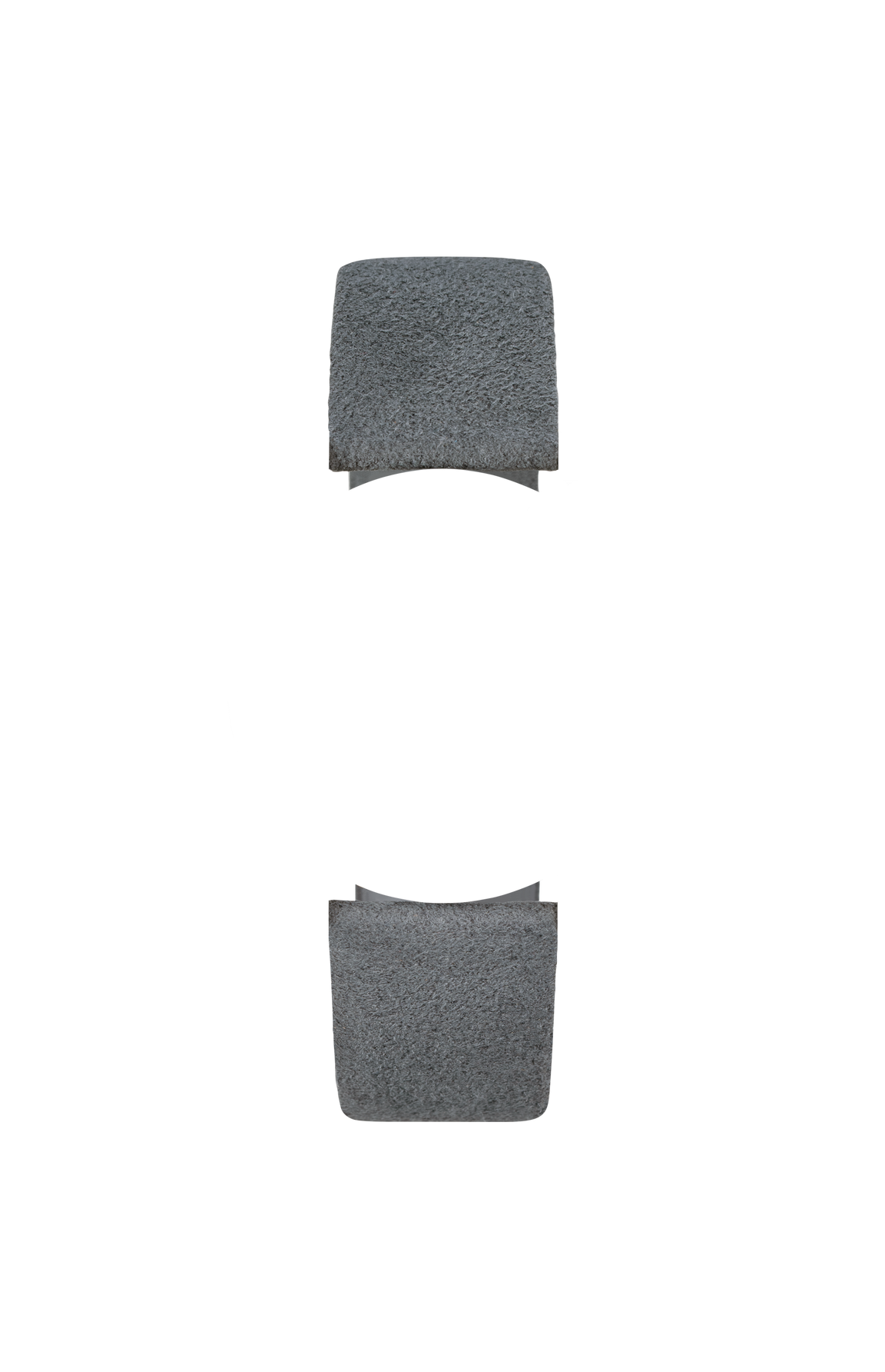 Grey Alcantara strap – Front view
