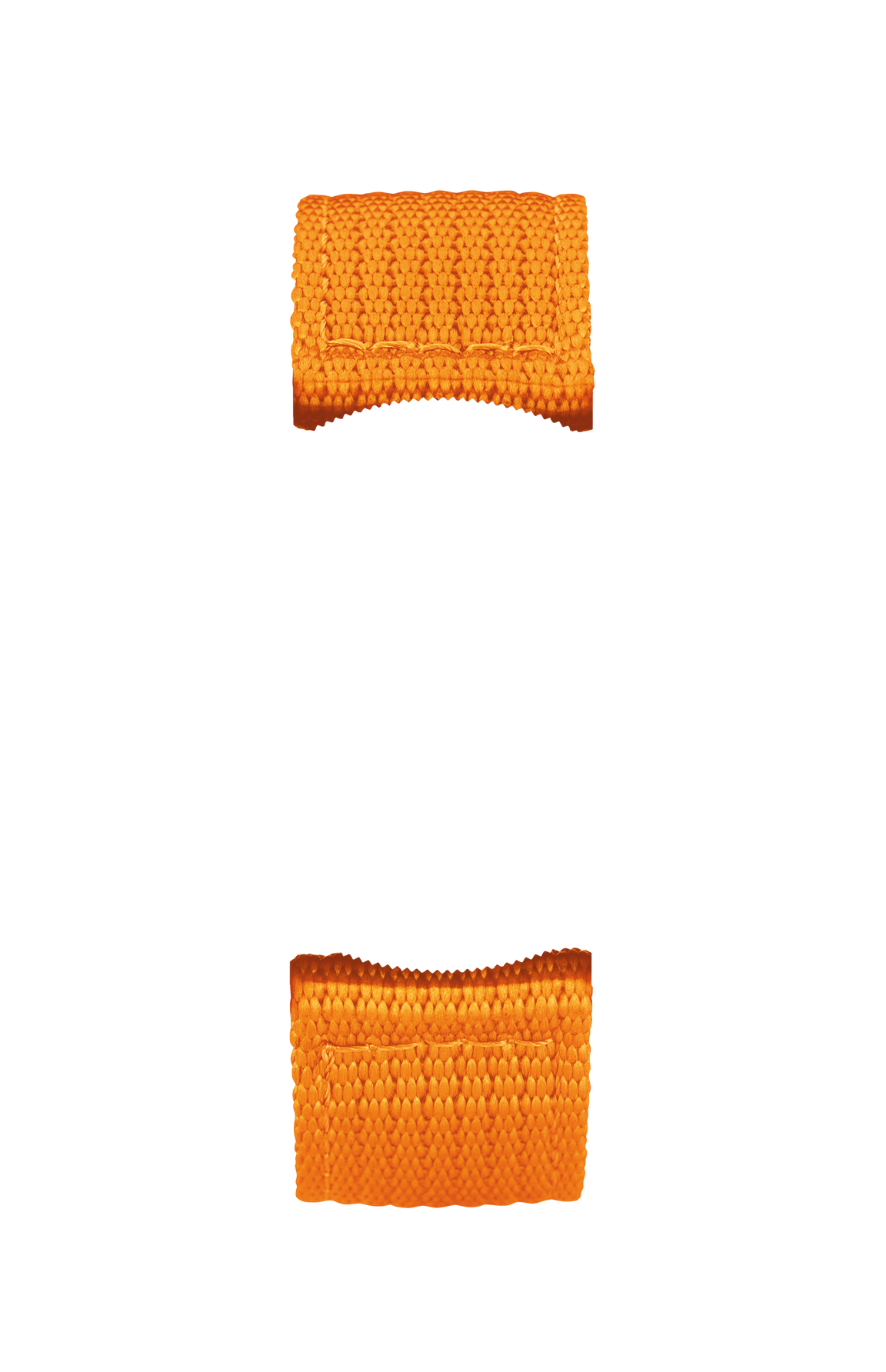 Orange textile strap – Front view