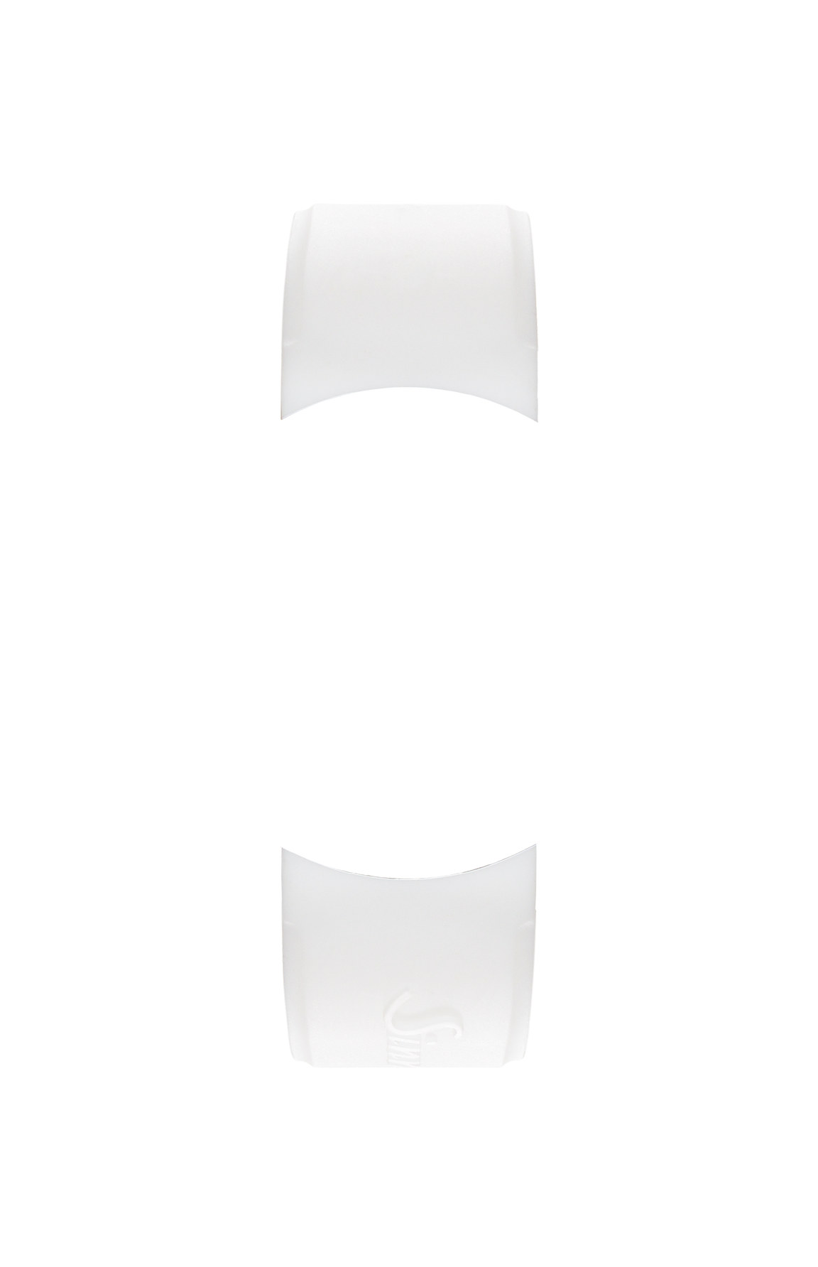 White silicone strap integrated in the case – Front view