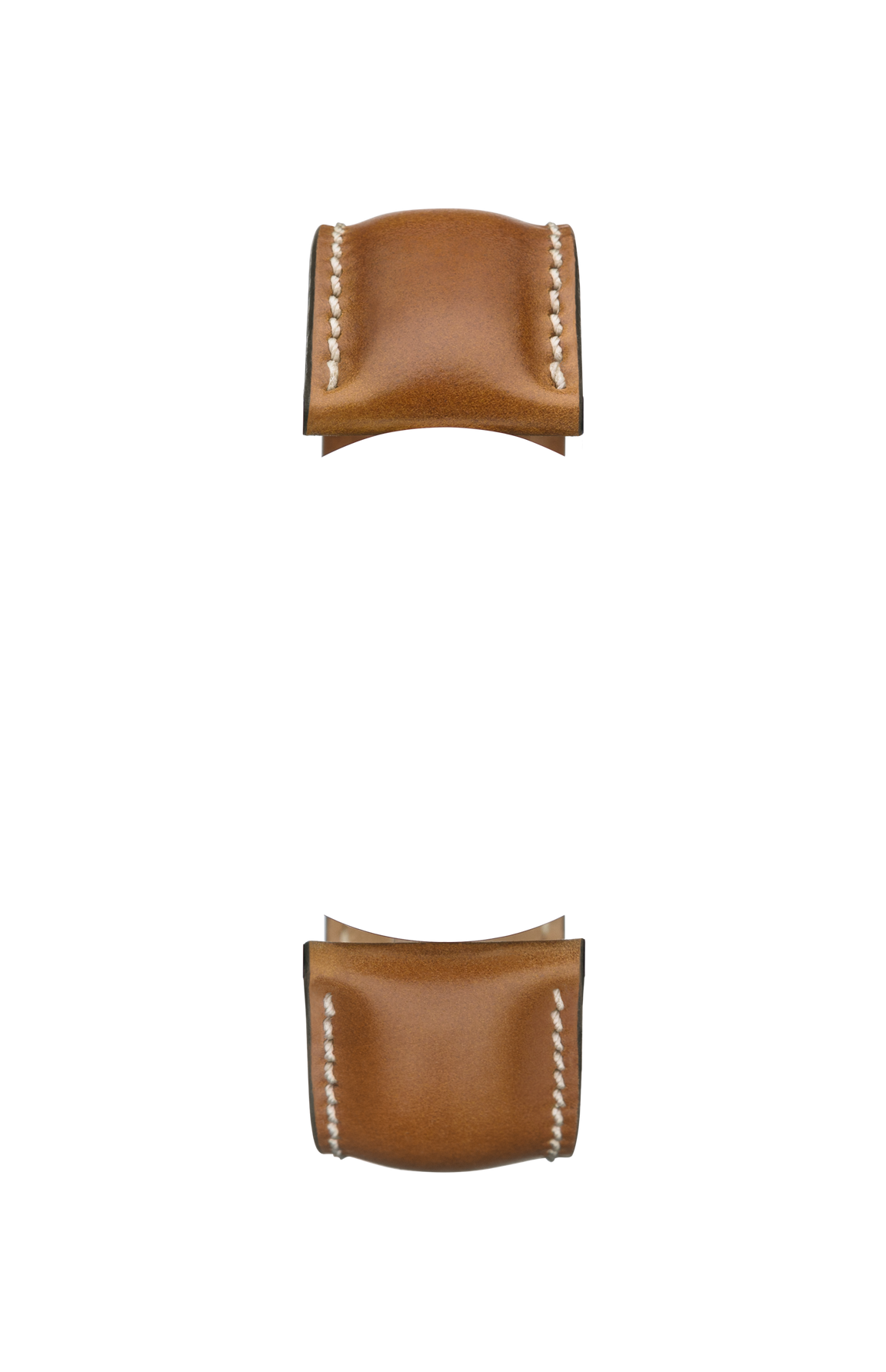 Brown shell cordovan strap – Front view